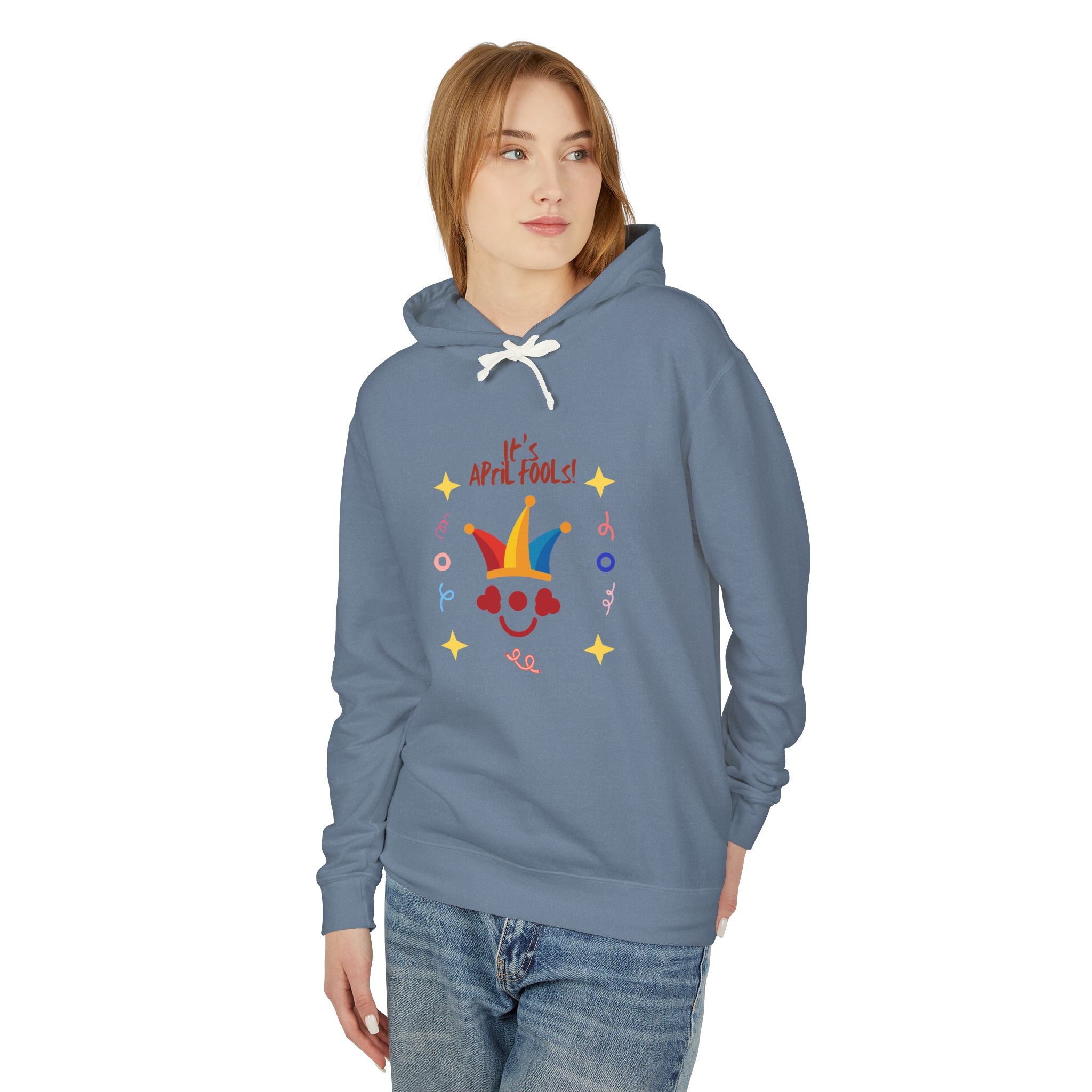 It's April Fool's Day! Unisex Lightweight Hooded Sweatshirt