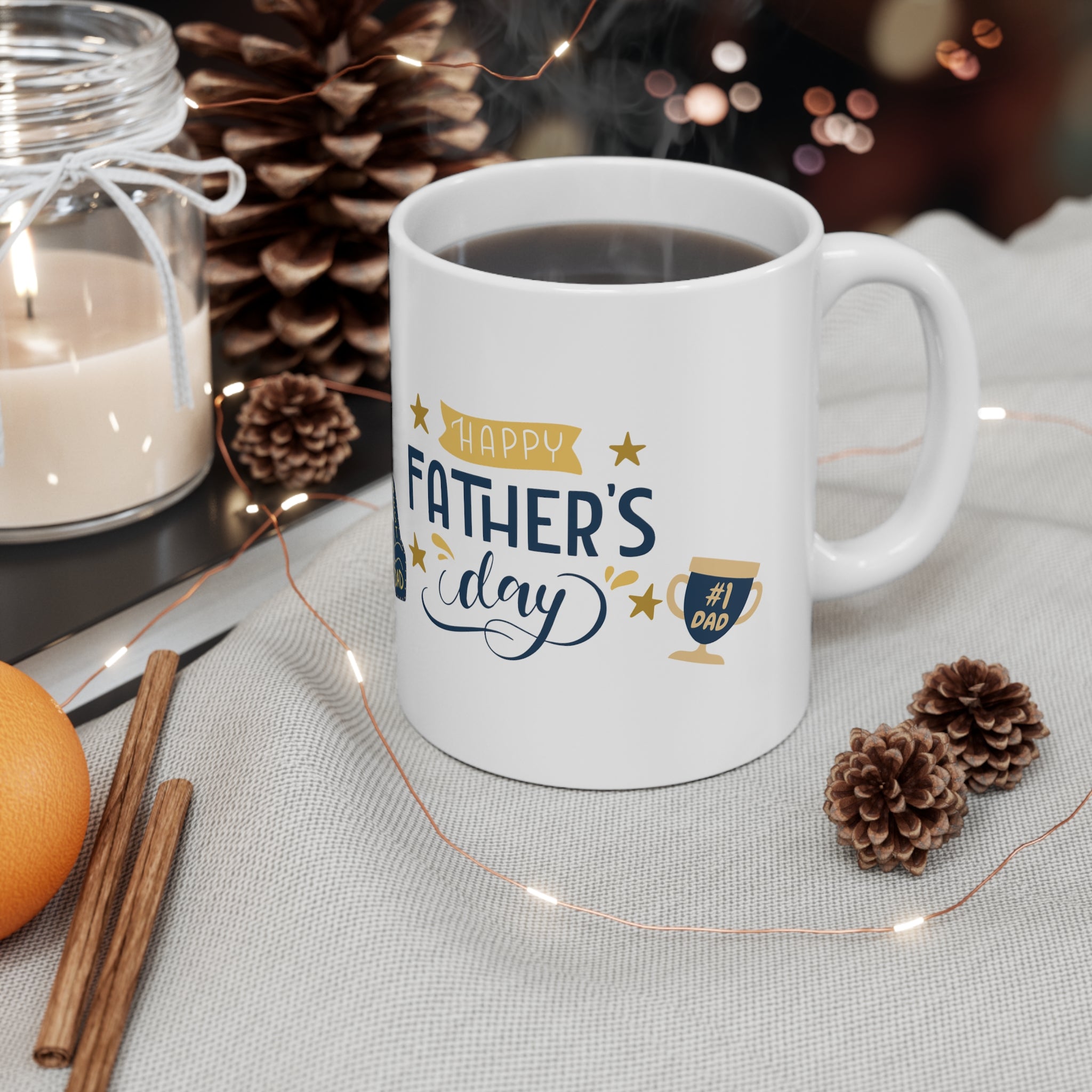 Happy Dad's Day No.1 Ceramic Mug 11oz