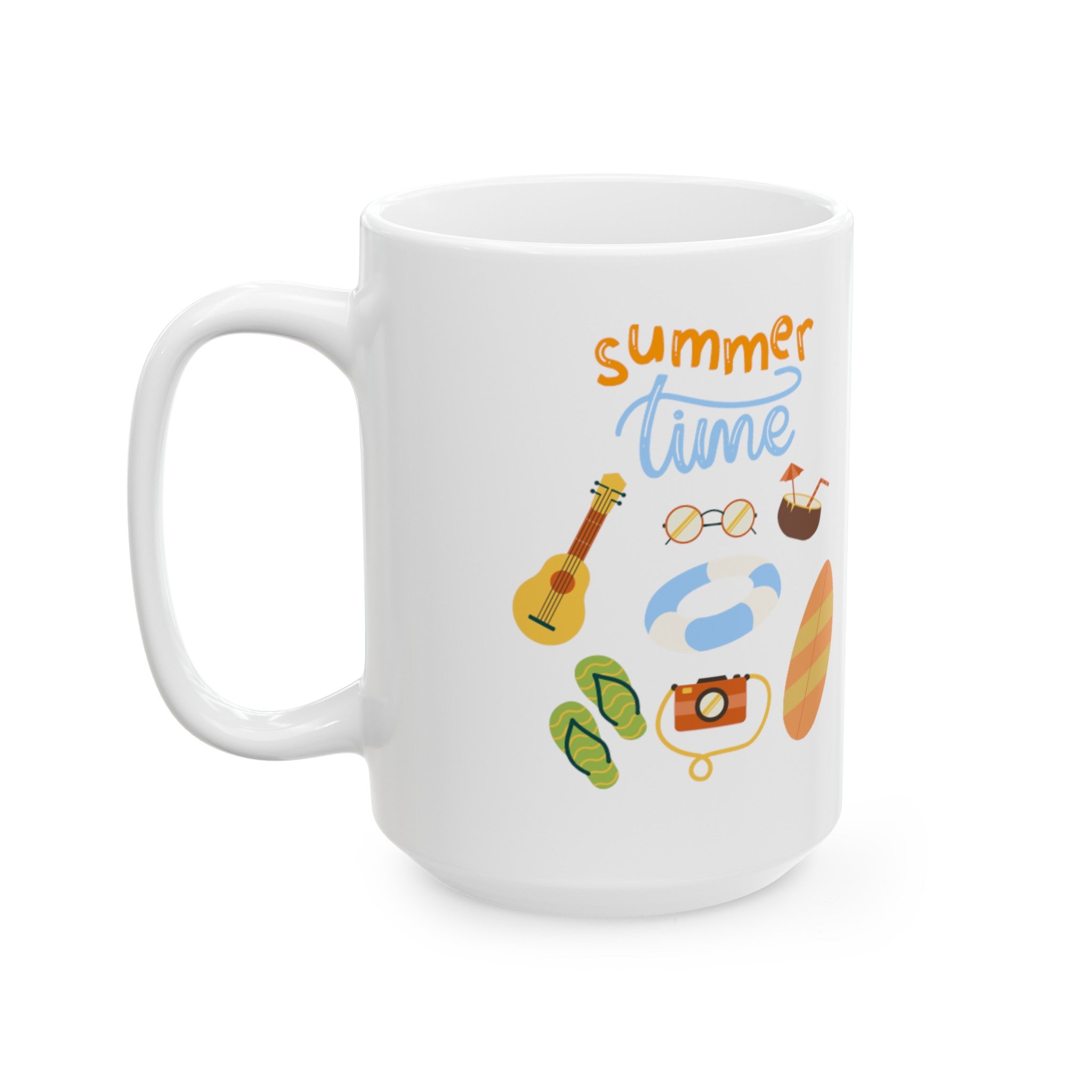 Summertime Fun Ceramic Mug, (11oz, 15oz)