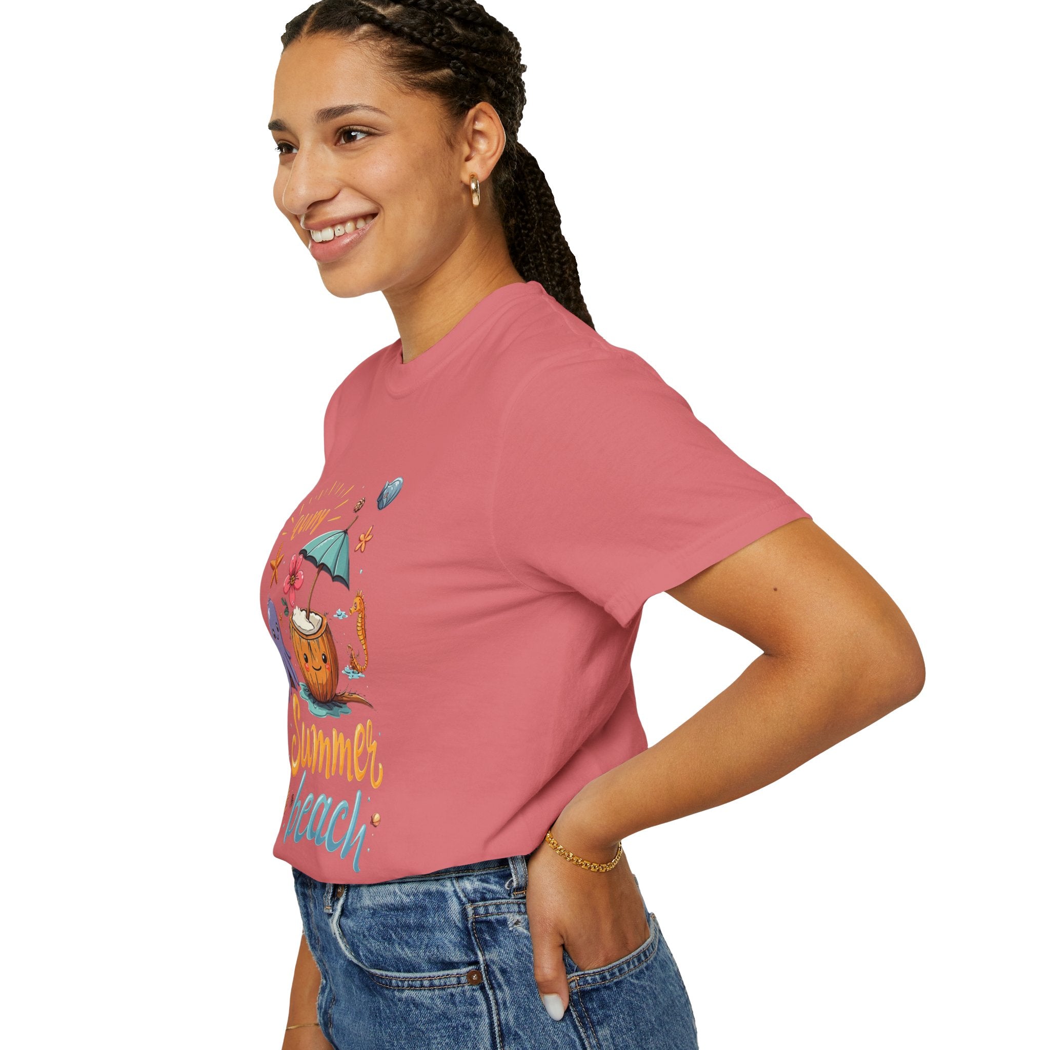 Sunny Summer Beach Fun Unisex T-shirt, Graphic Tee