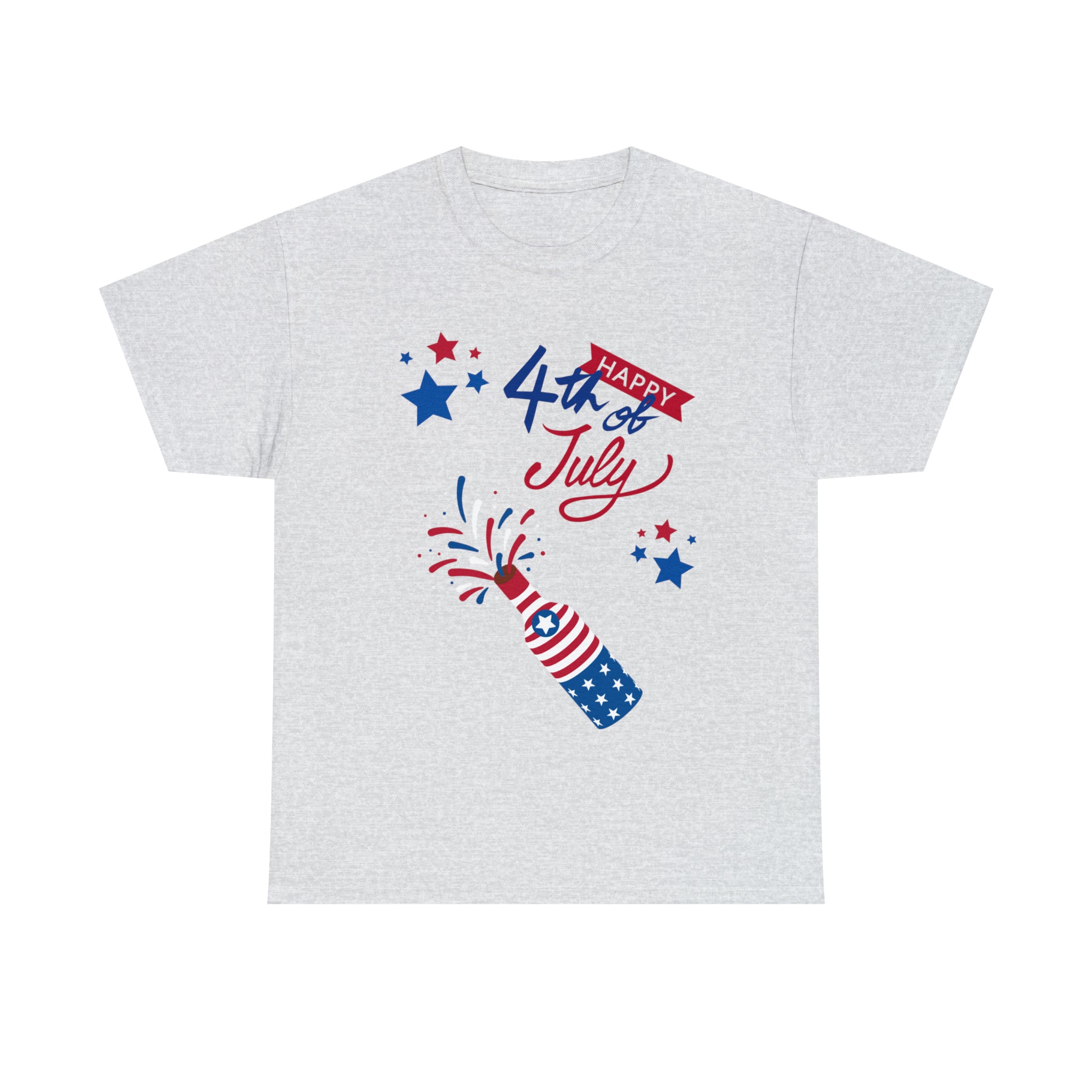 Happy 4th Of July Celebration Unisex Heavy Cotton Tee