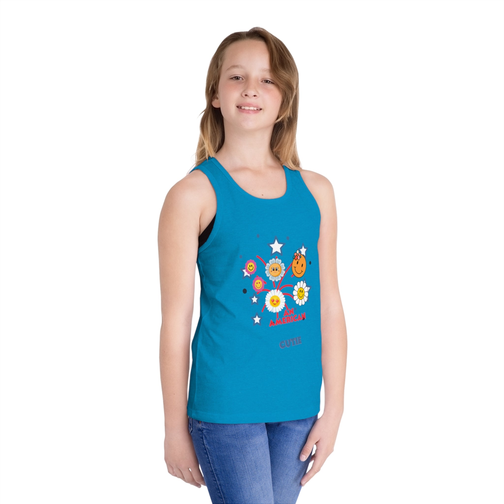 An American Cutie Kid's Jersey Tank Top