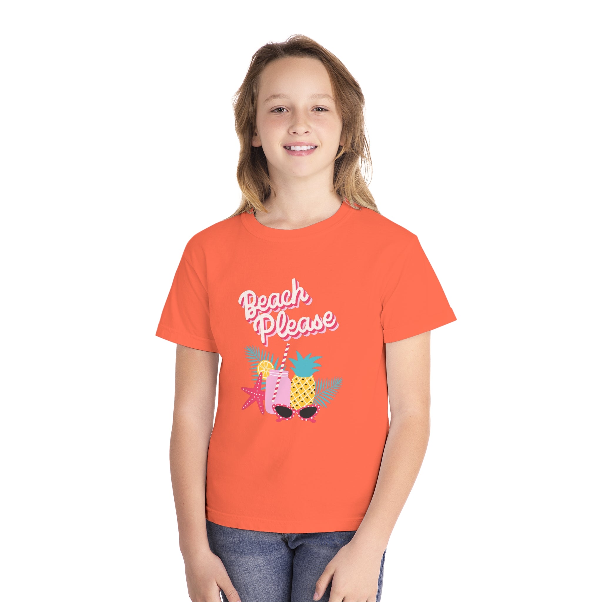 Beach Please Youth Midweight Tee