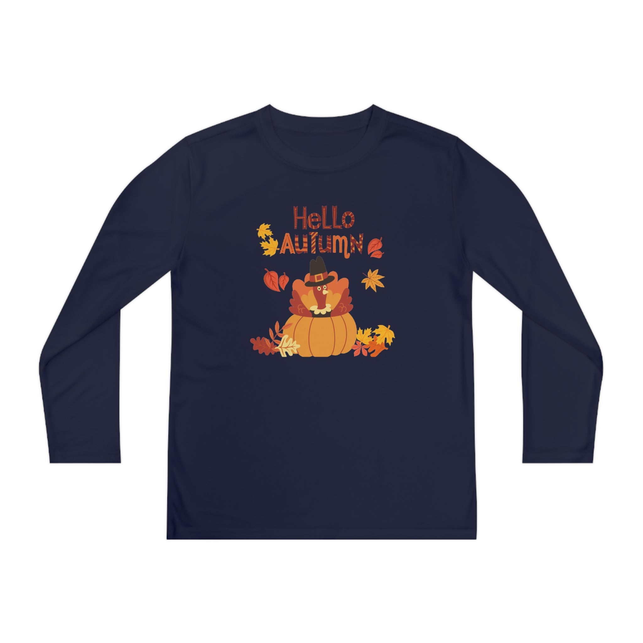 Hello Autumn Youth Long Sleeve Competitor Tee