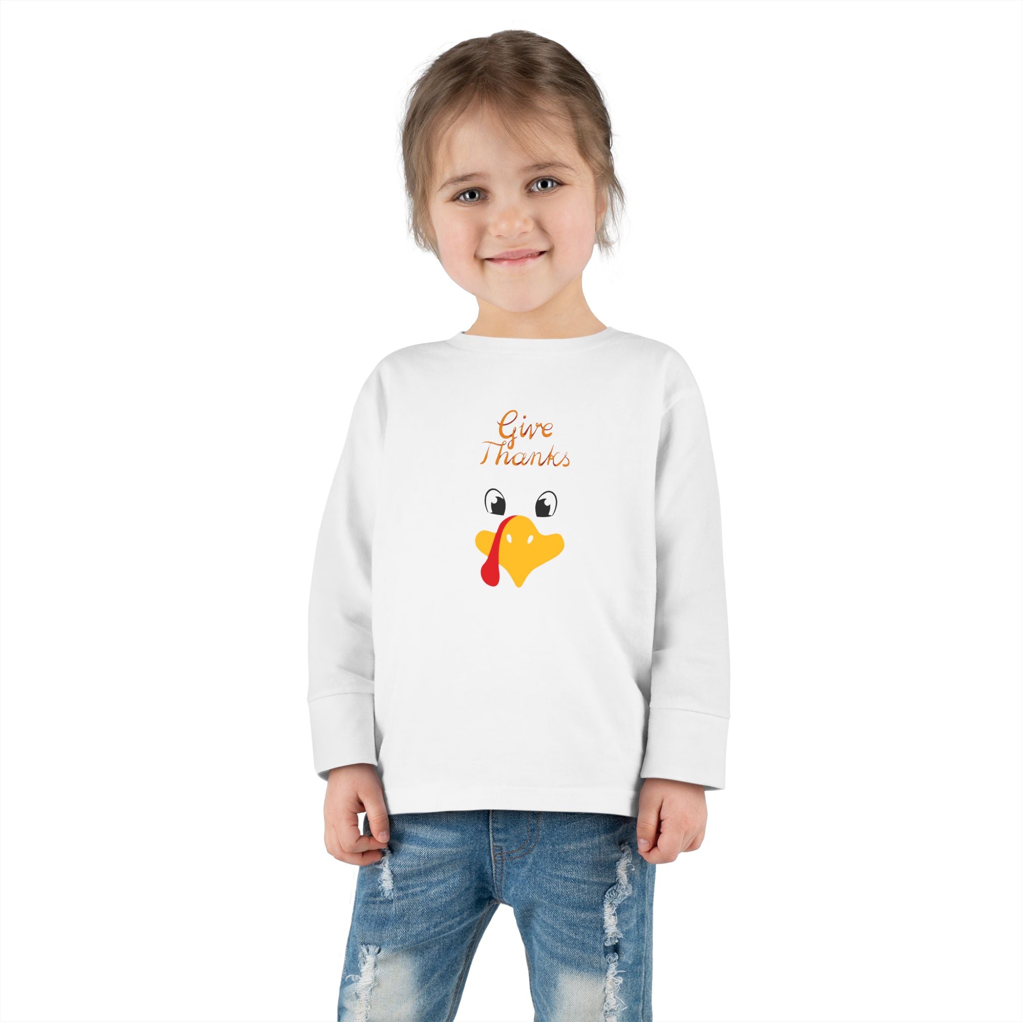 Give Thanks Toddler Long Sleeve Tee