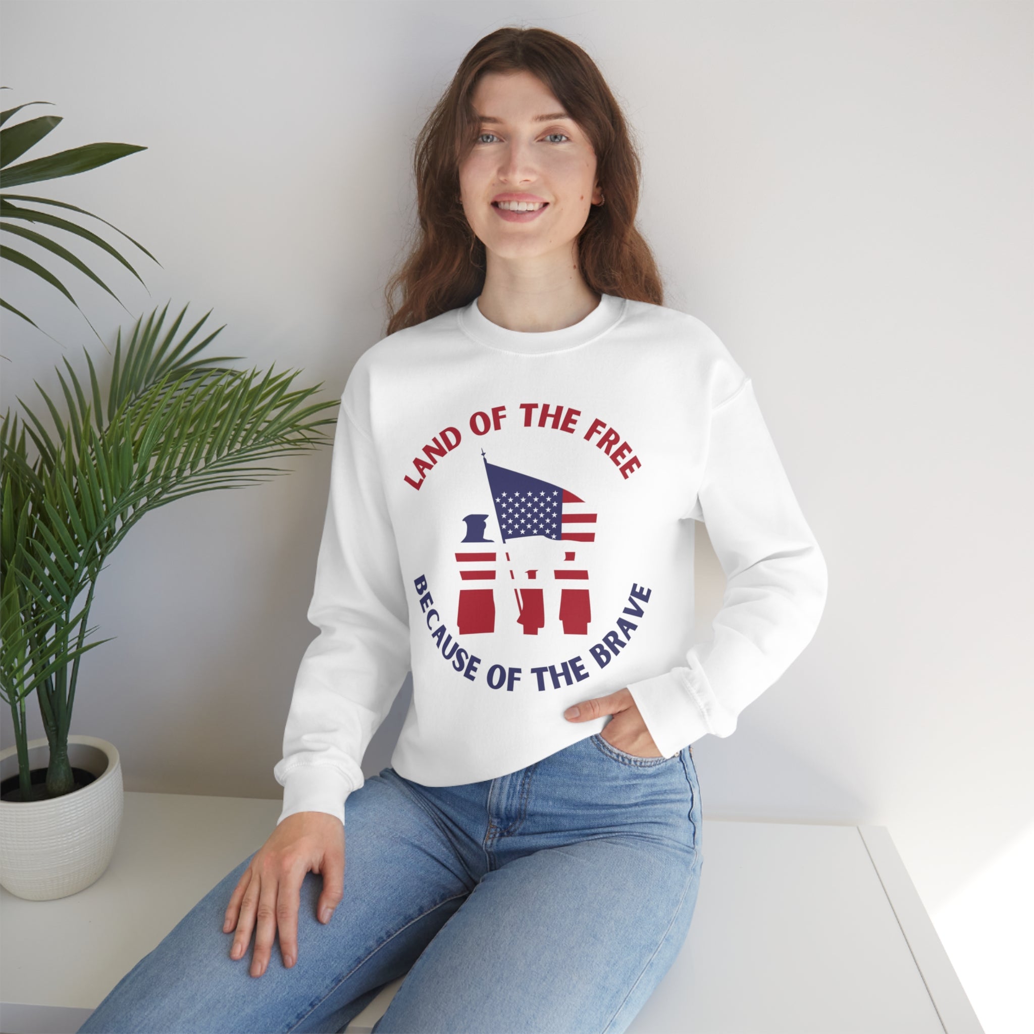 Memorial Day Freedom Is Not Free Unisex Heavy Blend™ Crewneck Sweatshirt