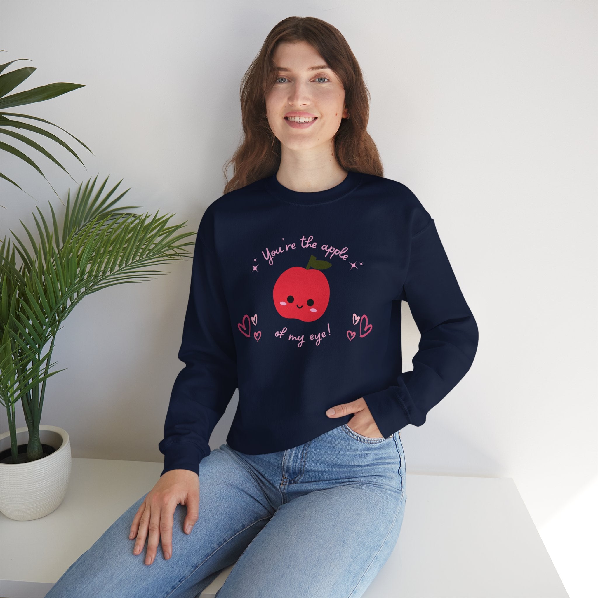 You Are The Apple Of My Eyes Unisex Heavy Blend™ Crewneck Sweatshirt