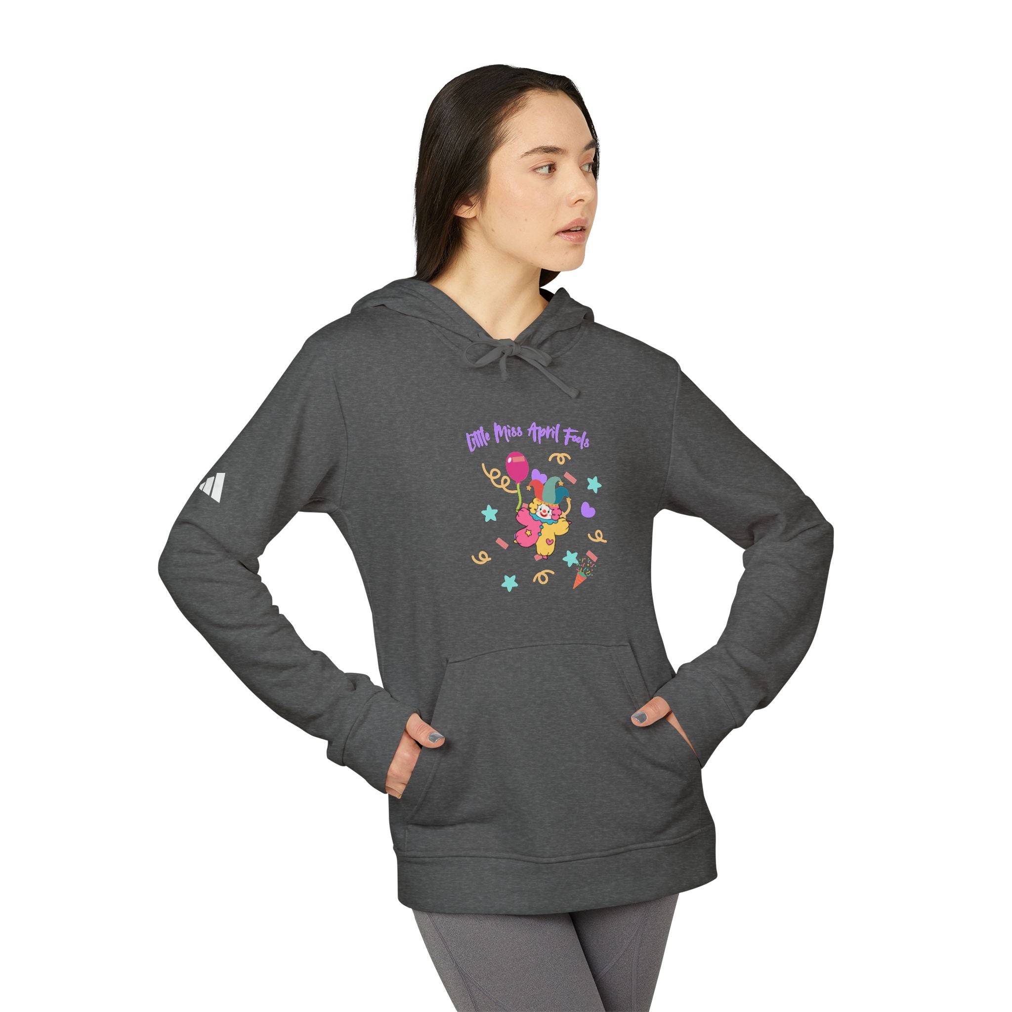 Little Miss April Fool's Day Adidas Unisex Fleece Hoodie
