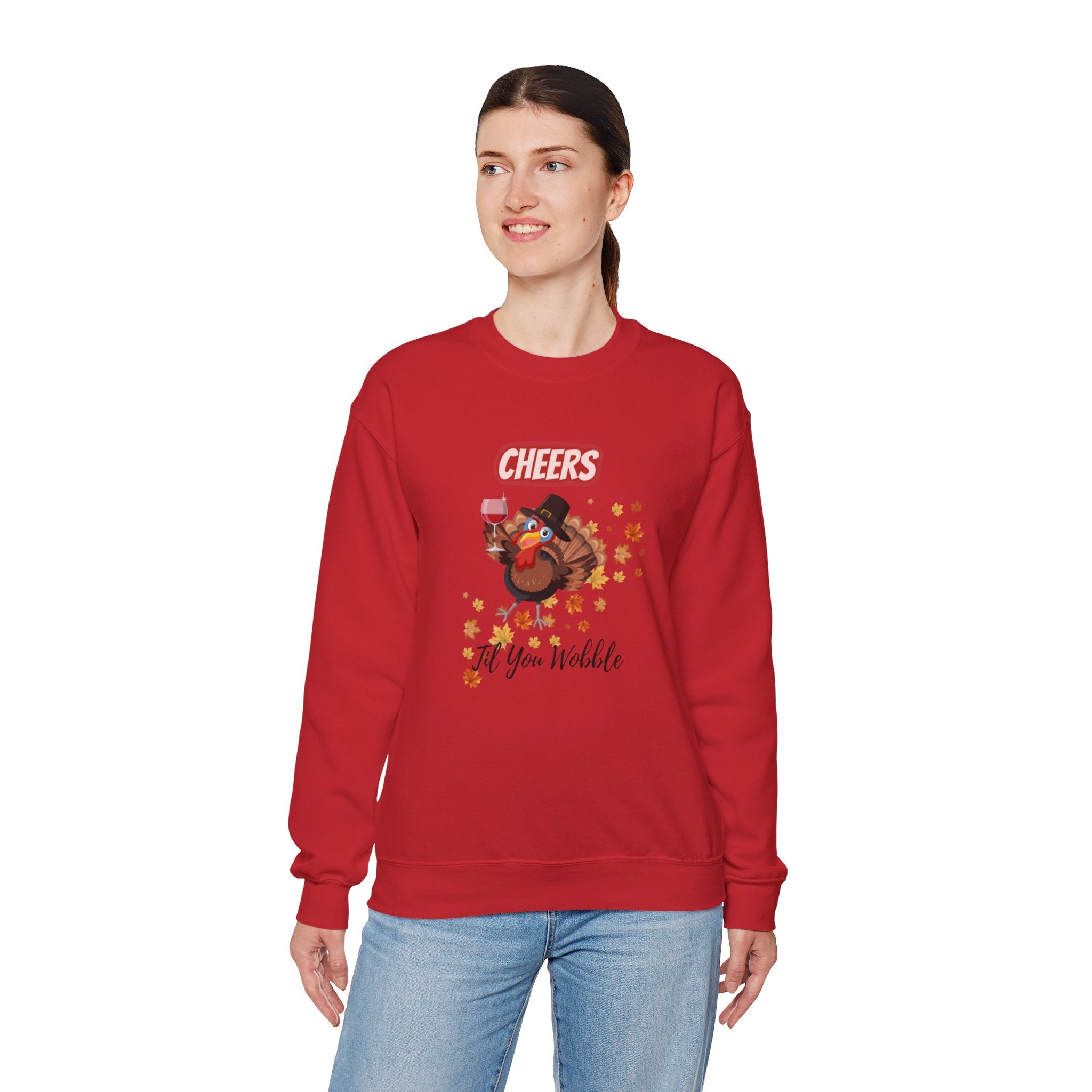 Cheers Til You Wobble Unisex Heavy Blend™ Crewneck Sweatshirt