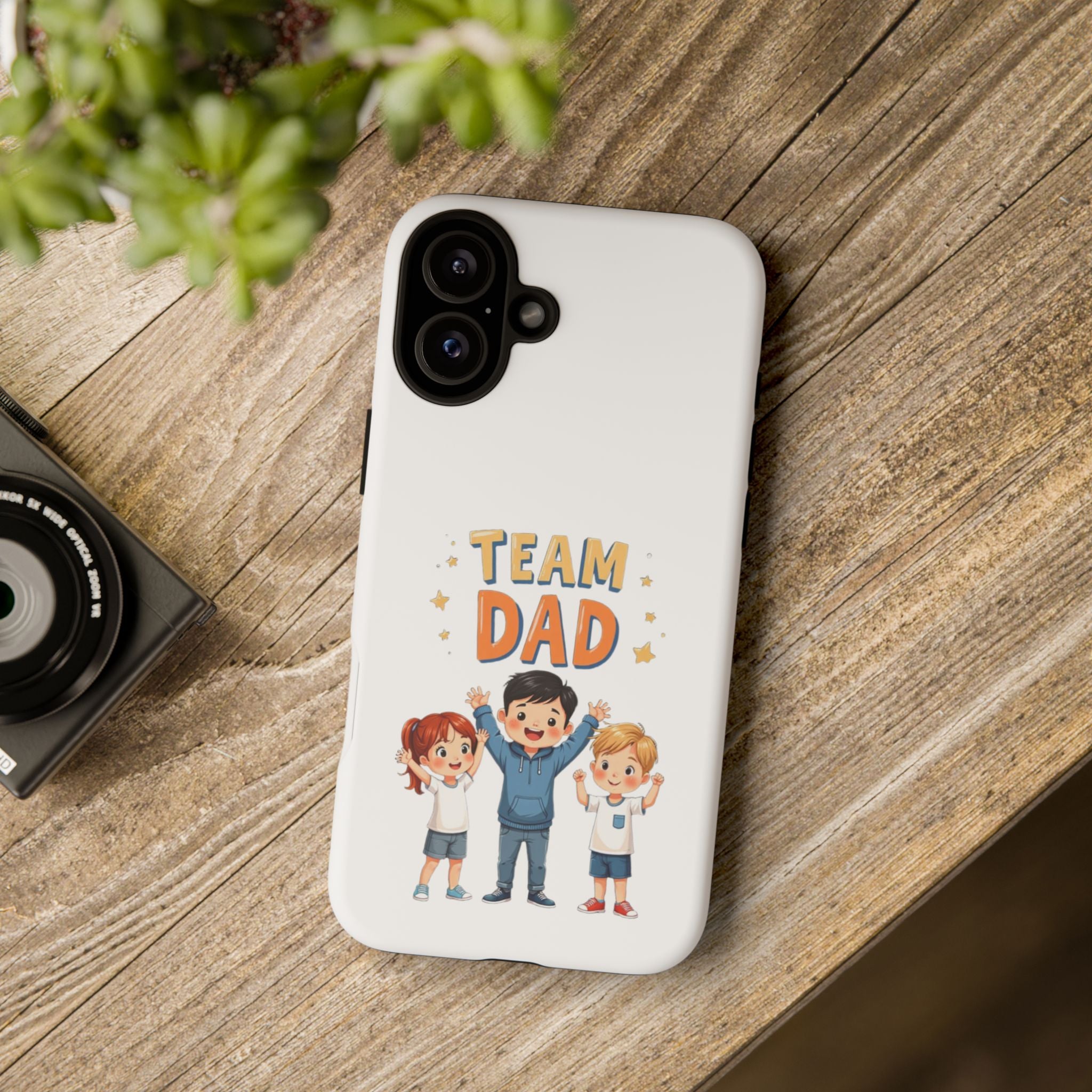 Team Dad Phone Case, Fun Gift for Fathers, Durable Phone Protector, Cute Dad Team Merchandise, Father's Day Special