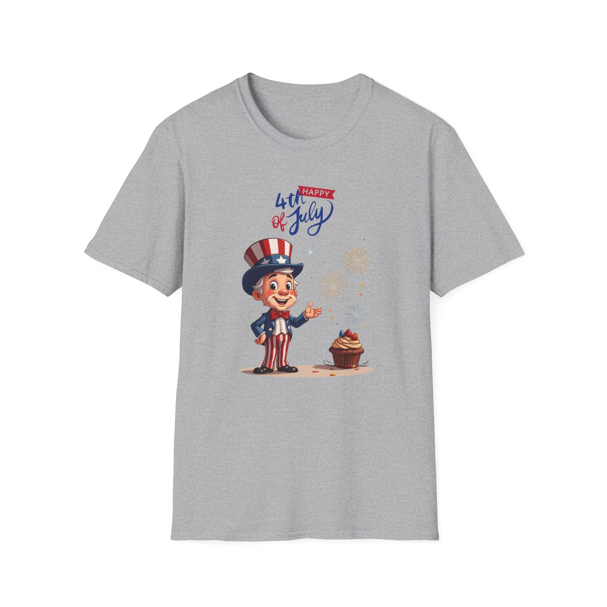 Uncle Sam Happy 4th of July Unisex Soft-style T-Shirt