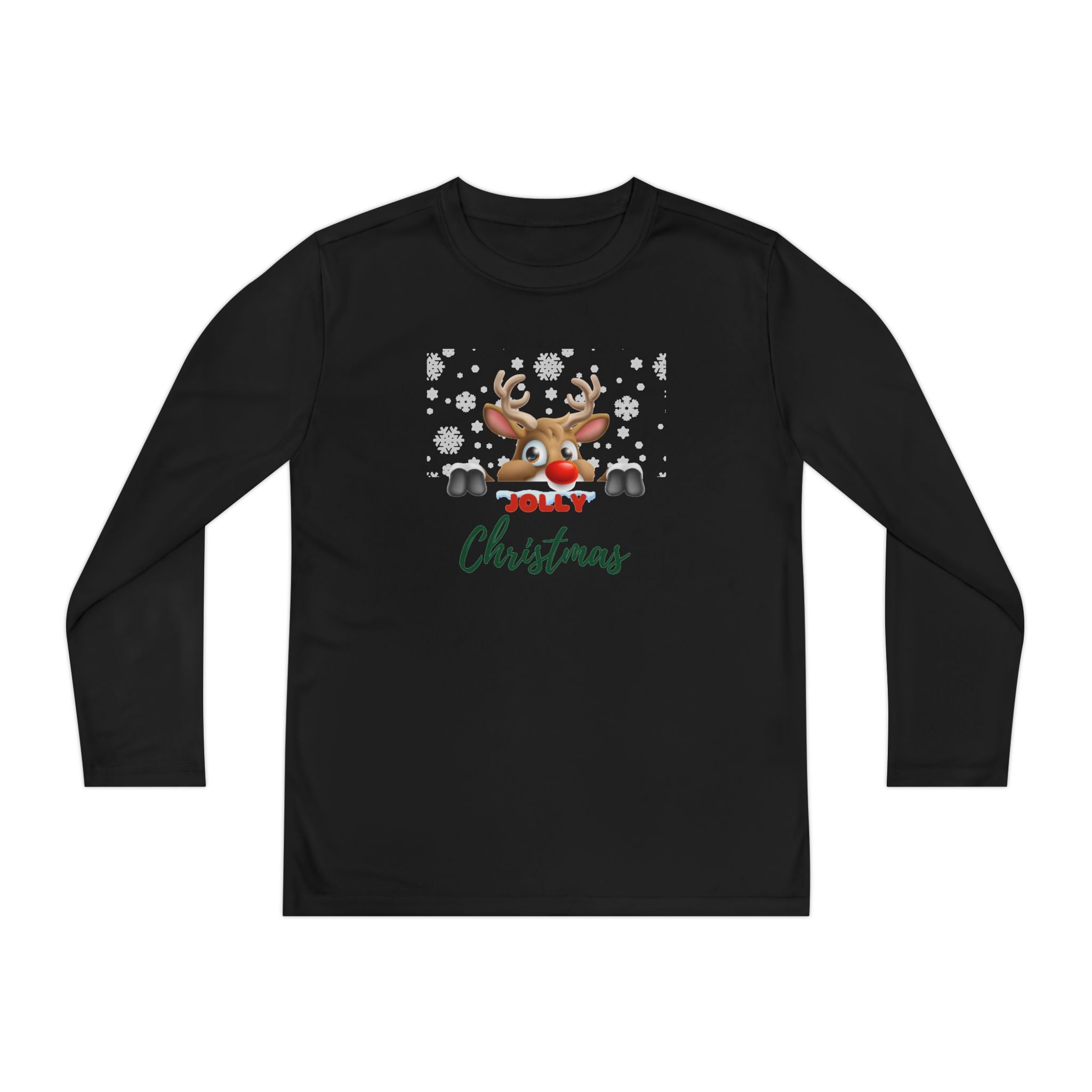 Jolly Christmas Youth Long Sleeve Competitor Tee