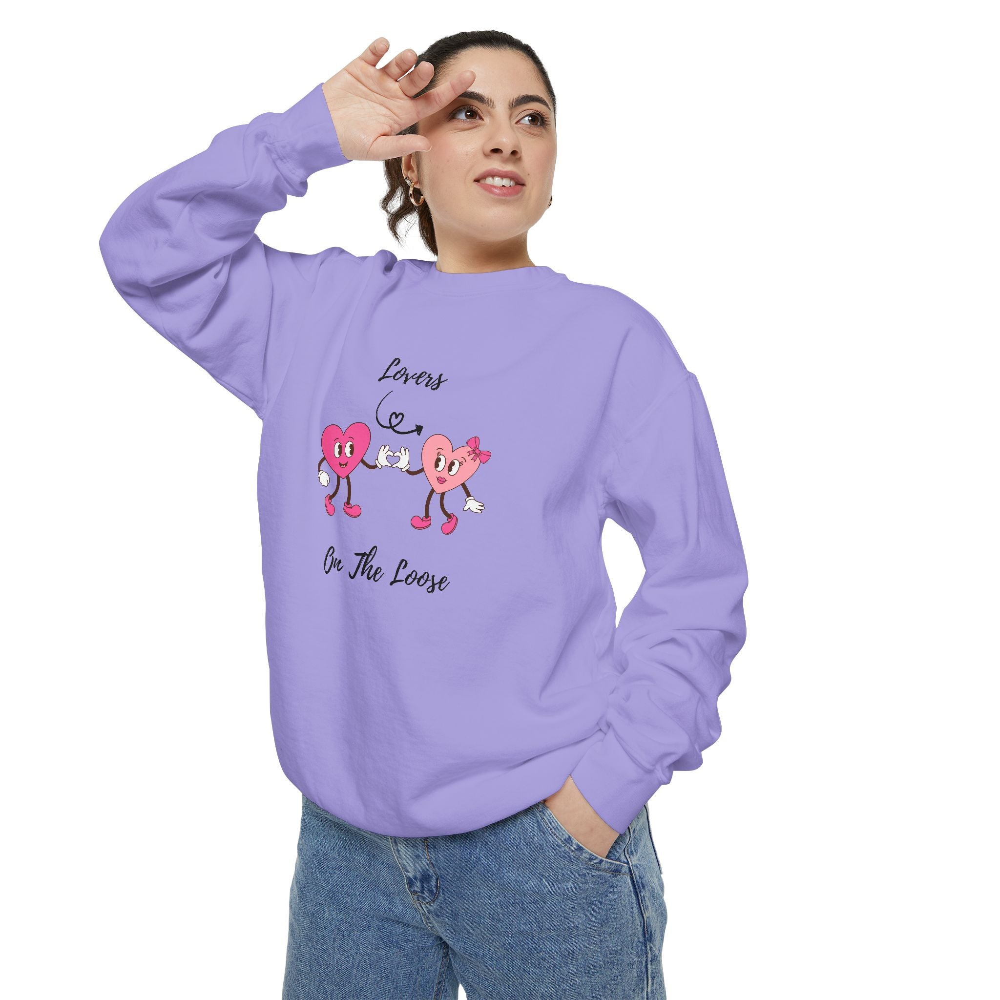 Lovers On The Loose Unisex Garment-Dyed Sweatshirt