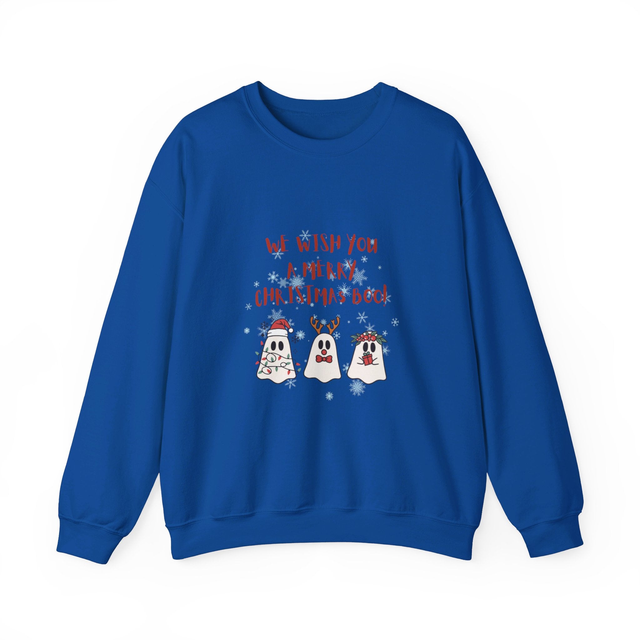 We Wish You A Merry Christmas Boo Unisex Heavy Blend™ Crewneck Sweatshirt