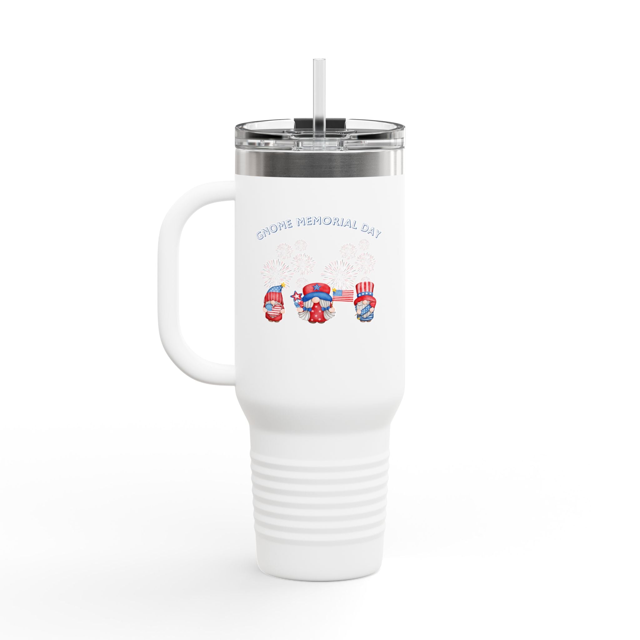 Gnome Memorial Day  Insulated Travel Mug, 40oz