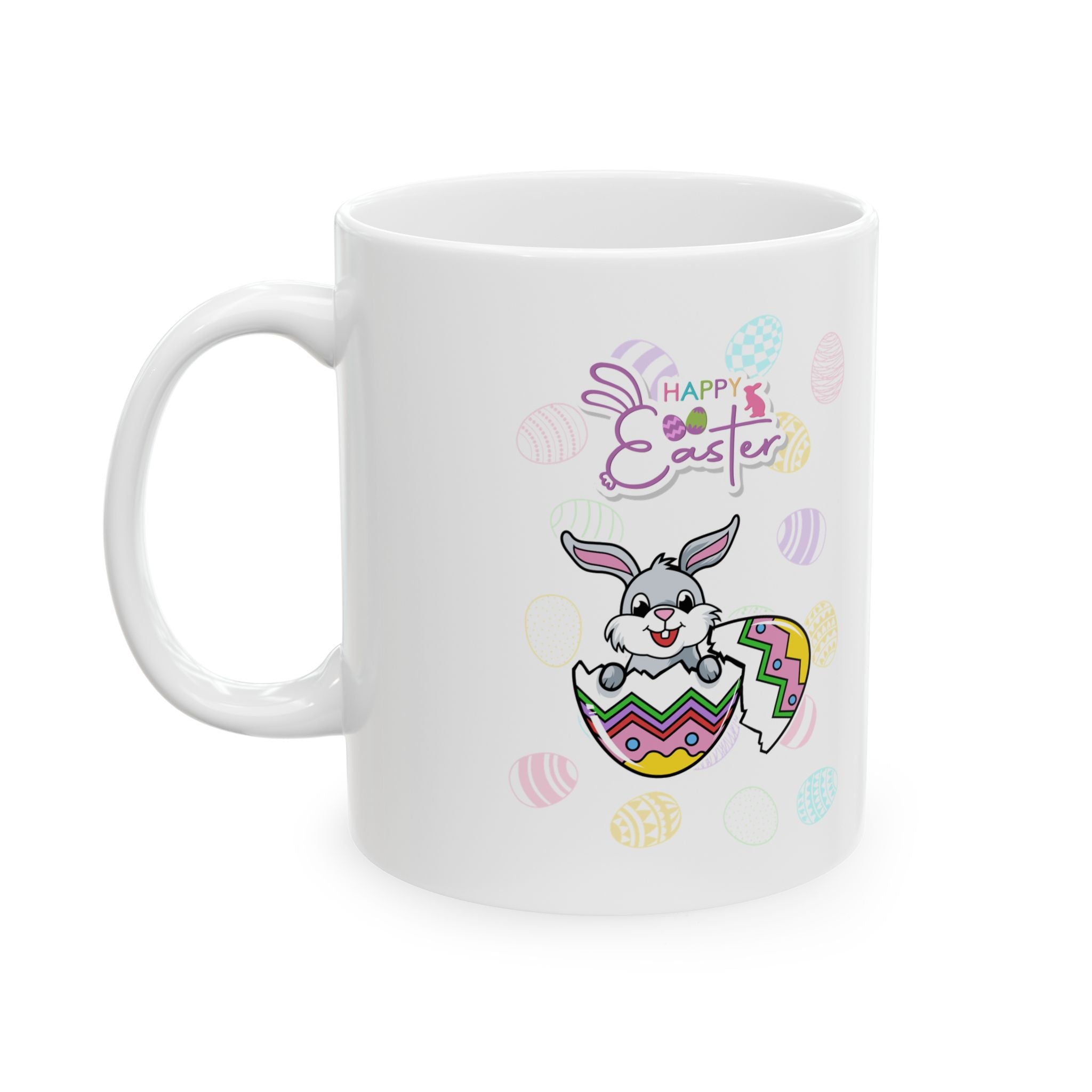 Easter Greetings Ceramic Mug - Colorful 11oz & 15oz