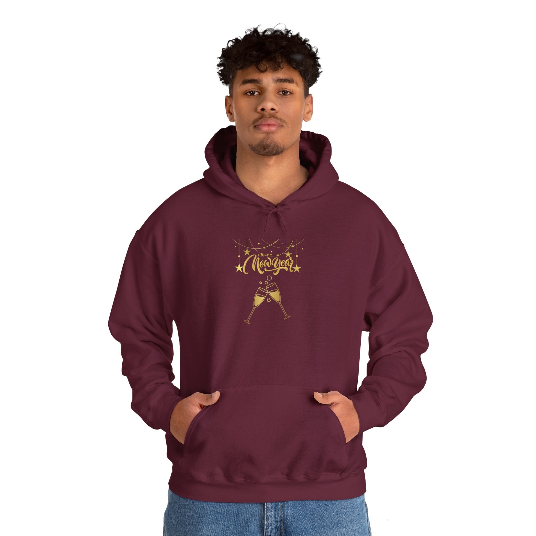 Happy New Year Unisex Heavy Blend™ Hooded Sweatshirt