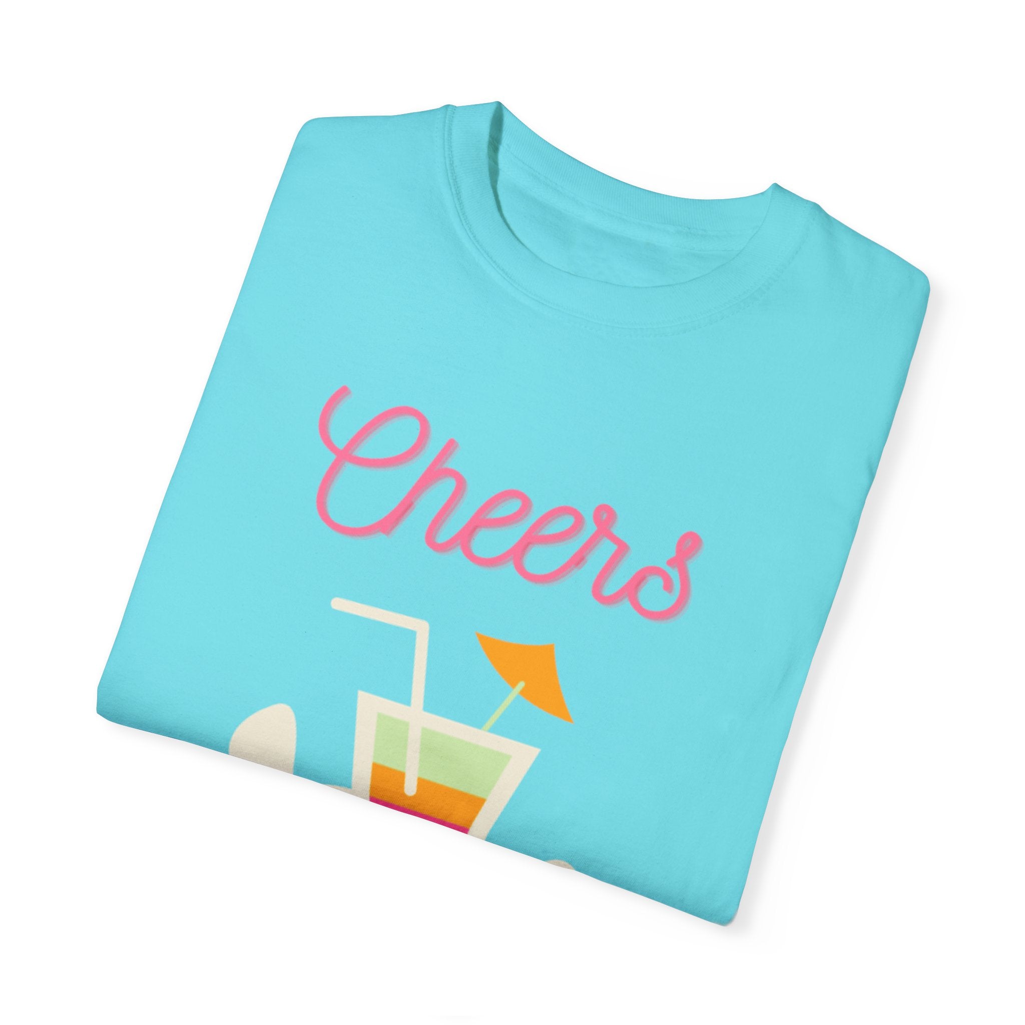 Cheers To Summer Unisex Garment-Dyed T-shirt