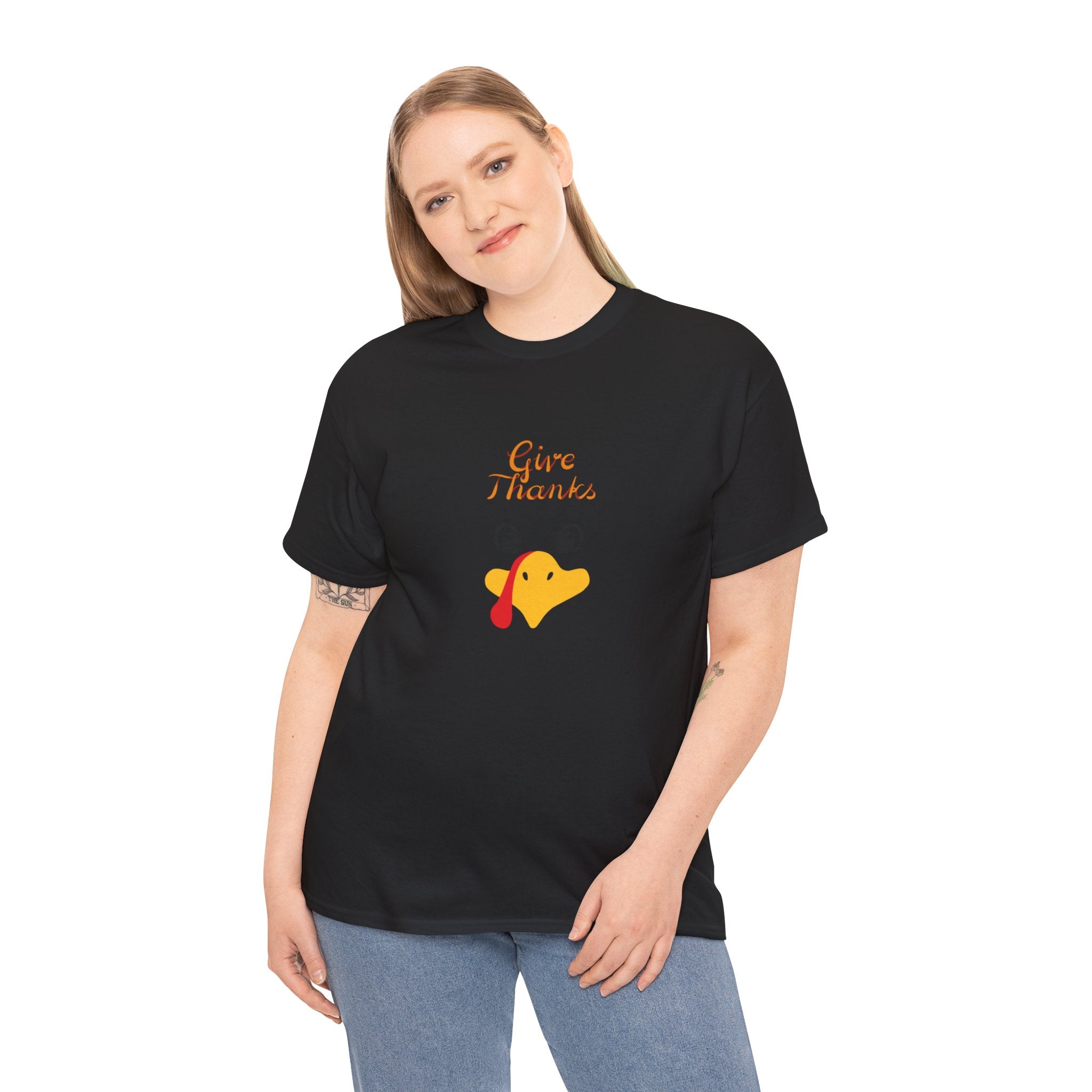 Give Thanks Unisex Heavy Cotton Tee