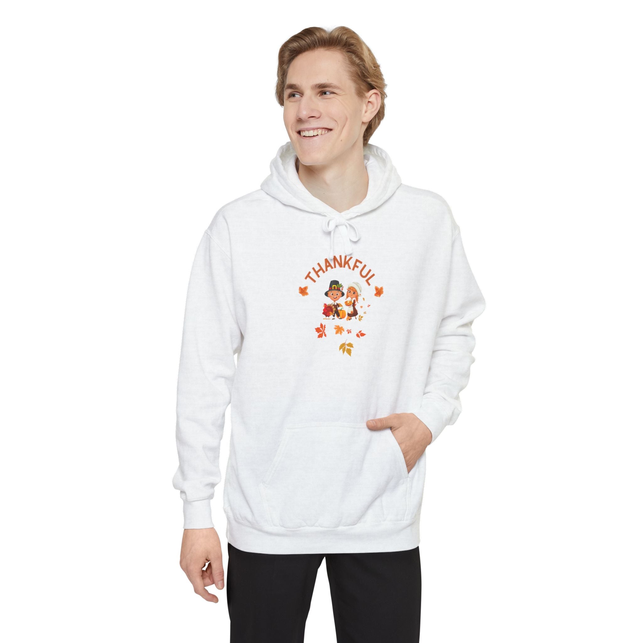 Pilgrims Turkey Day Unisex Garment-Dyed Hoodie