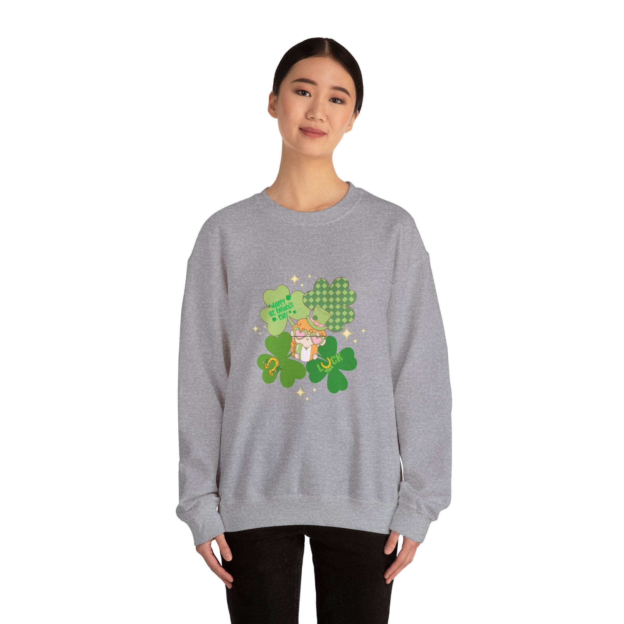 Retro St. Paddy's Day Unisex Heavy Blend™ Crewneck Sweatshirt