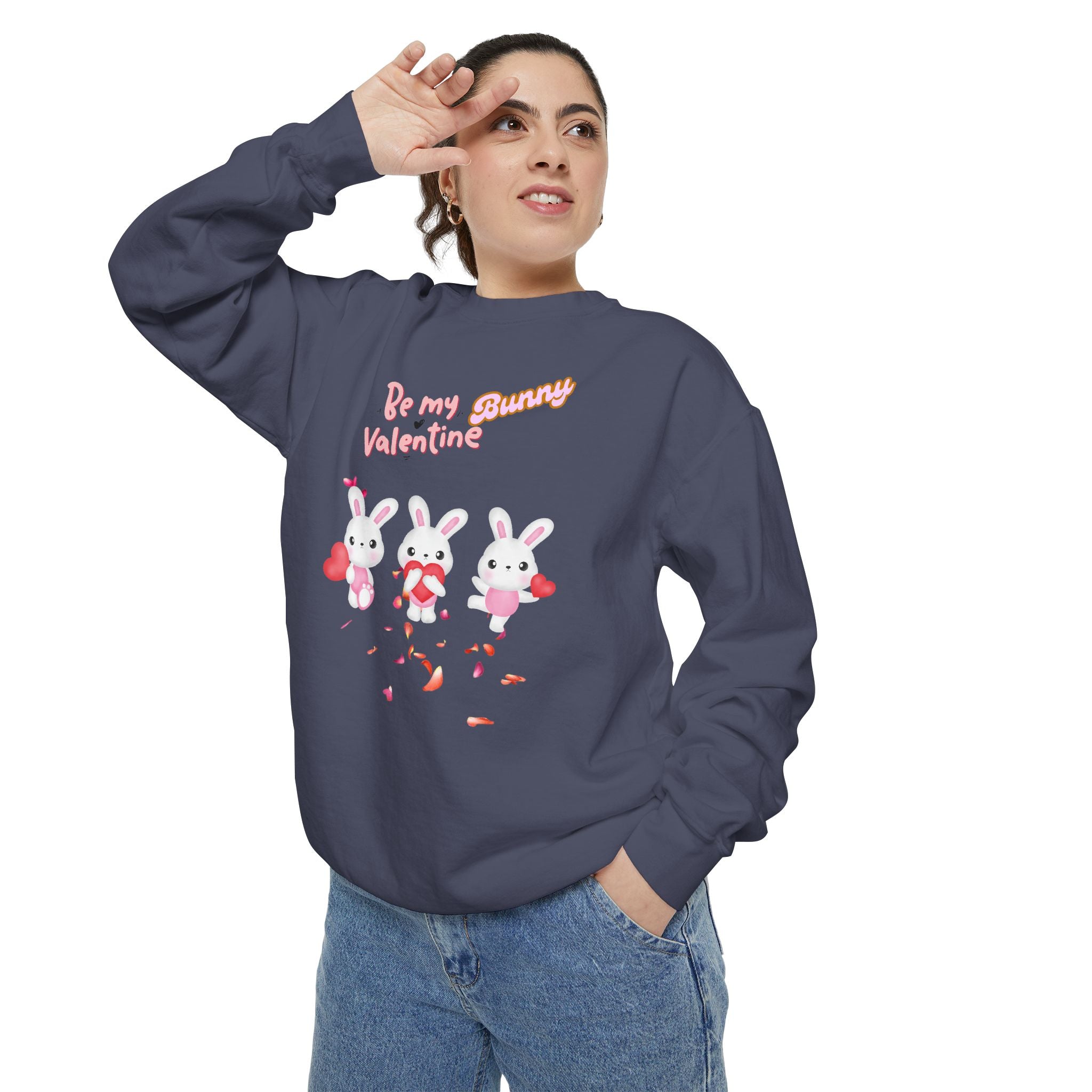 My Bunny Valentine Unisex Garment-Dyed Sweatshirt