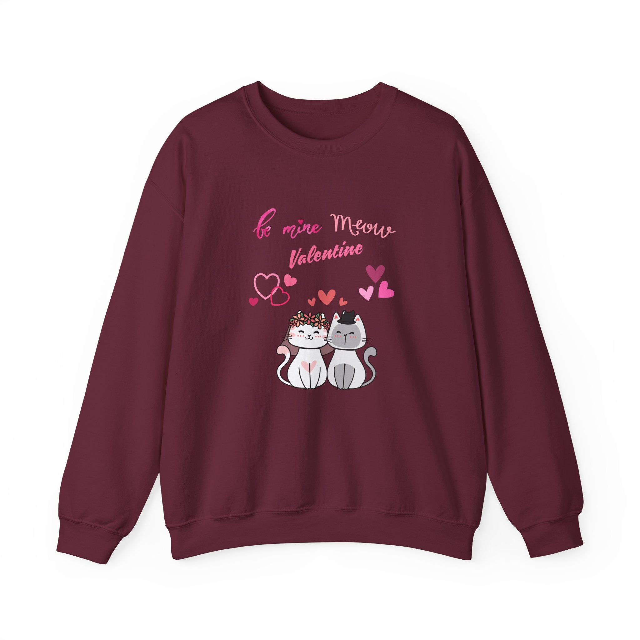 Meow Valentine's Day Unisex Heavy Blend™ Crewneck Sweatshirt