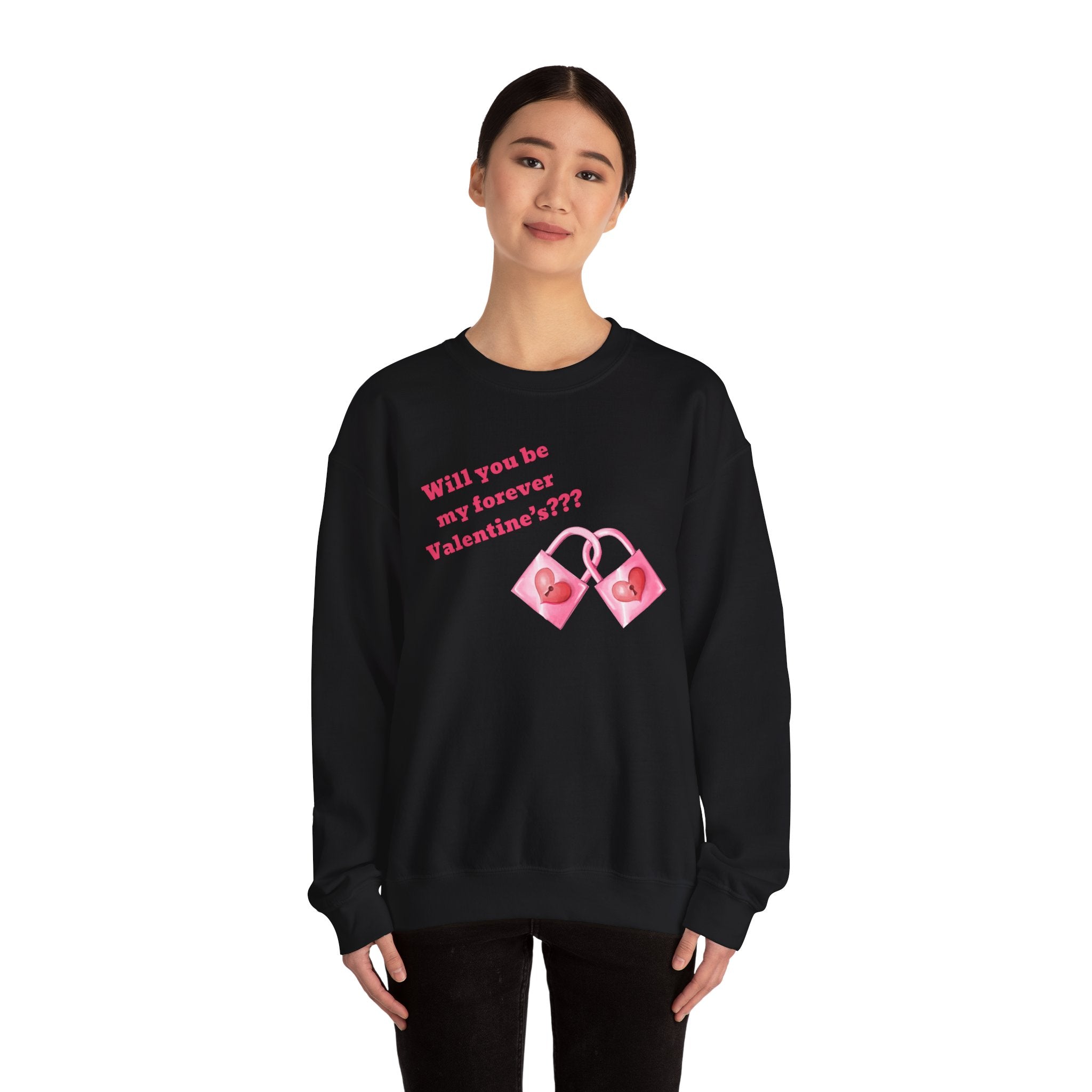 Will You Be My Forever Valentine?? Unisex Heavy Blend™ Crewneck Sweatshirt