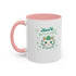 Kiss Me I'm Irish Cat  Accent Mug