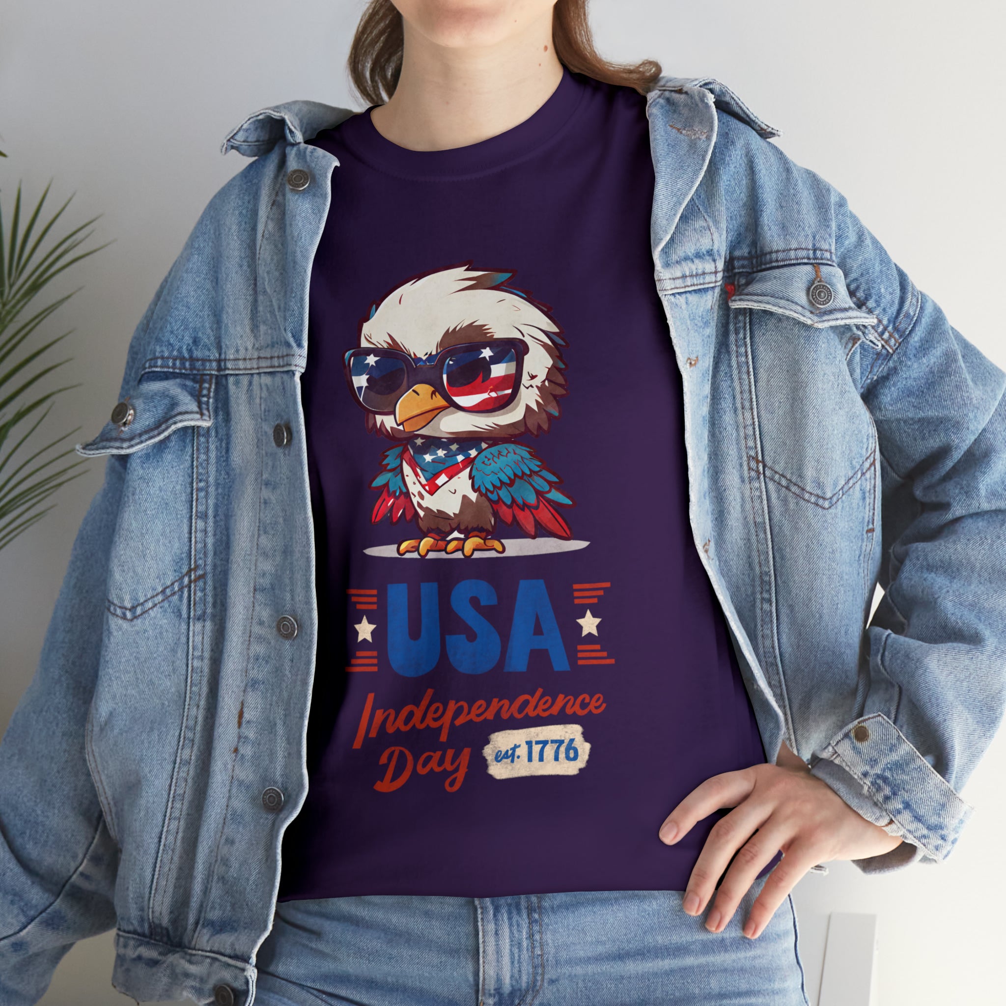 USA Independence Day Unisex Heavy Cotton Tee