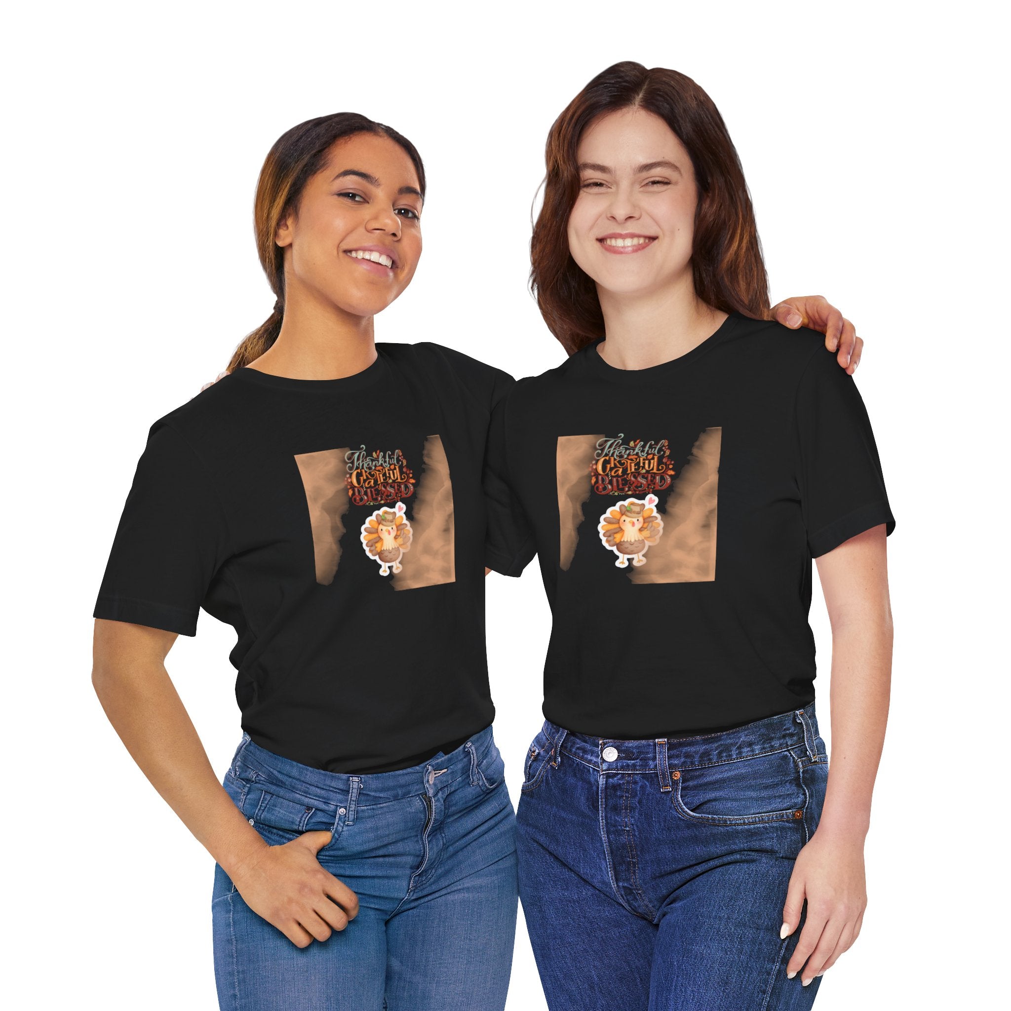 Thankful Grateful Blessed Unisex Jersey Short Sleeve Tee