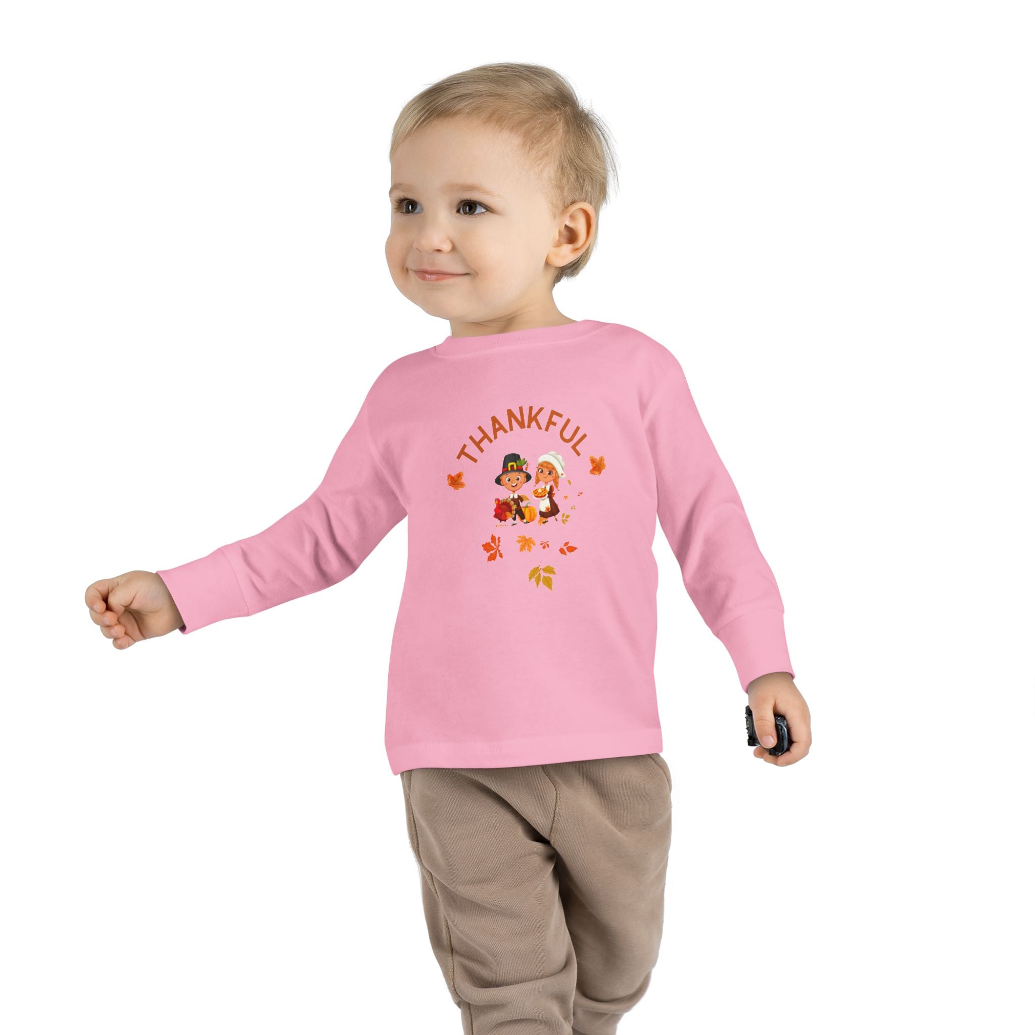 Pilgrims Turkey Day Toddler Long Sleeve Tee