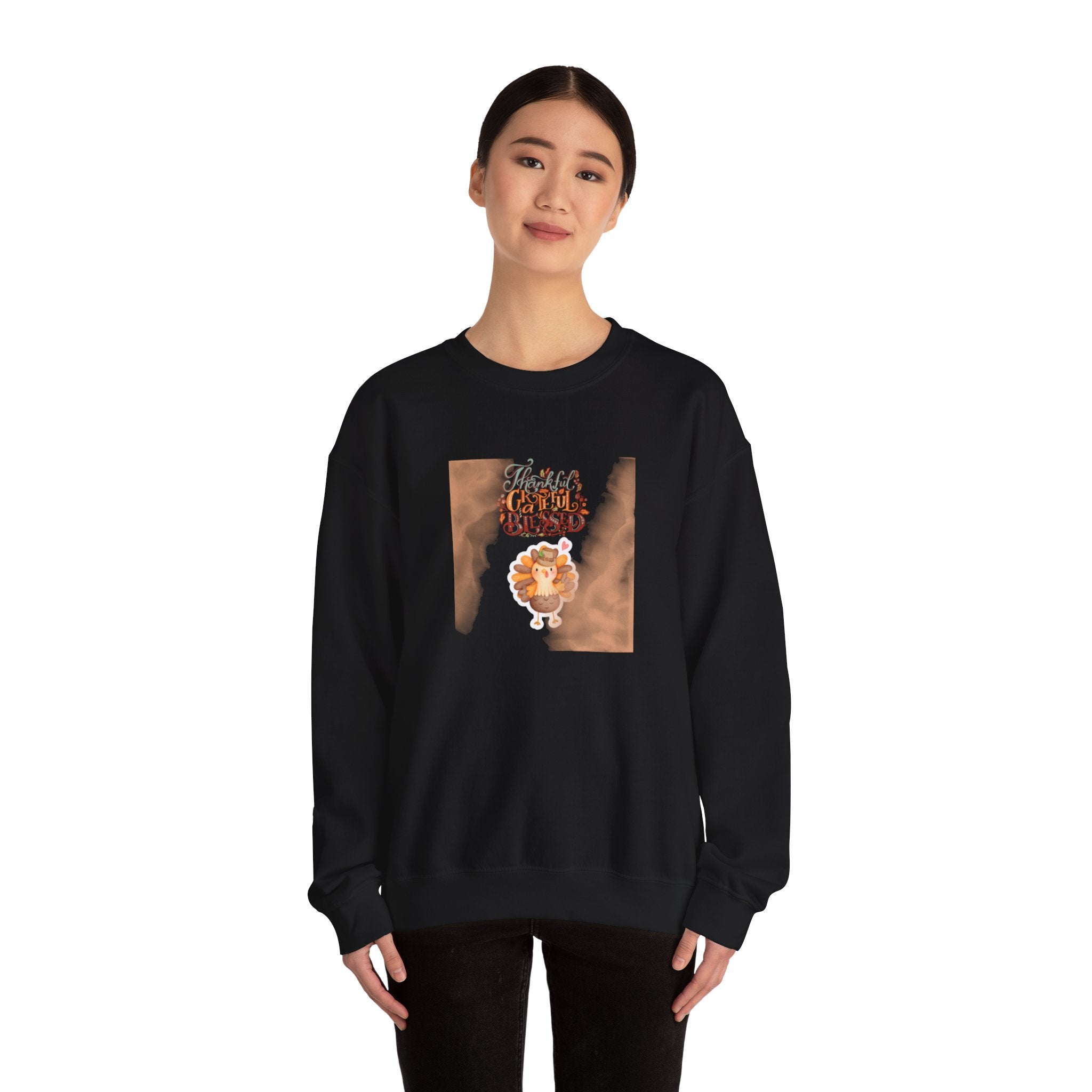 Thankful Grateful Blessed Unisex Heavy Blend™ Crewneck Sweatshirt