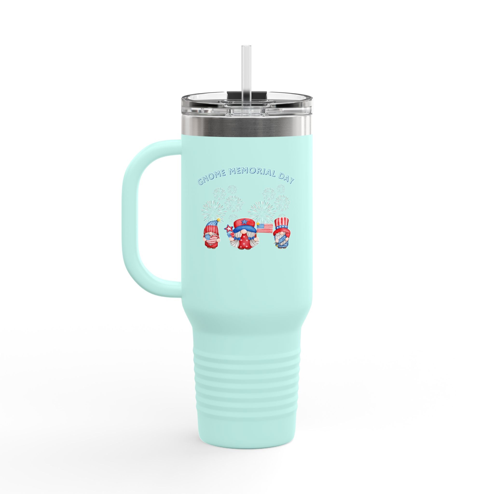 Gnome Memorial Day  Insulated Travel Mug, 40oz