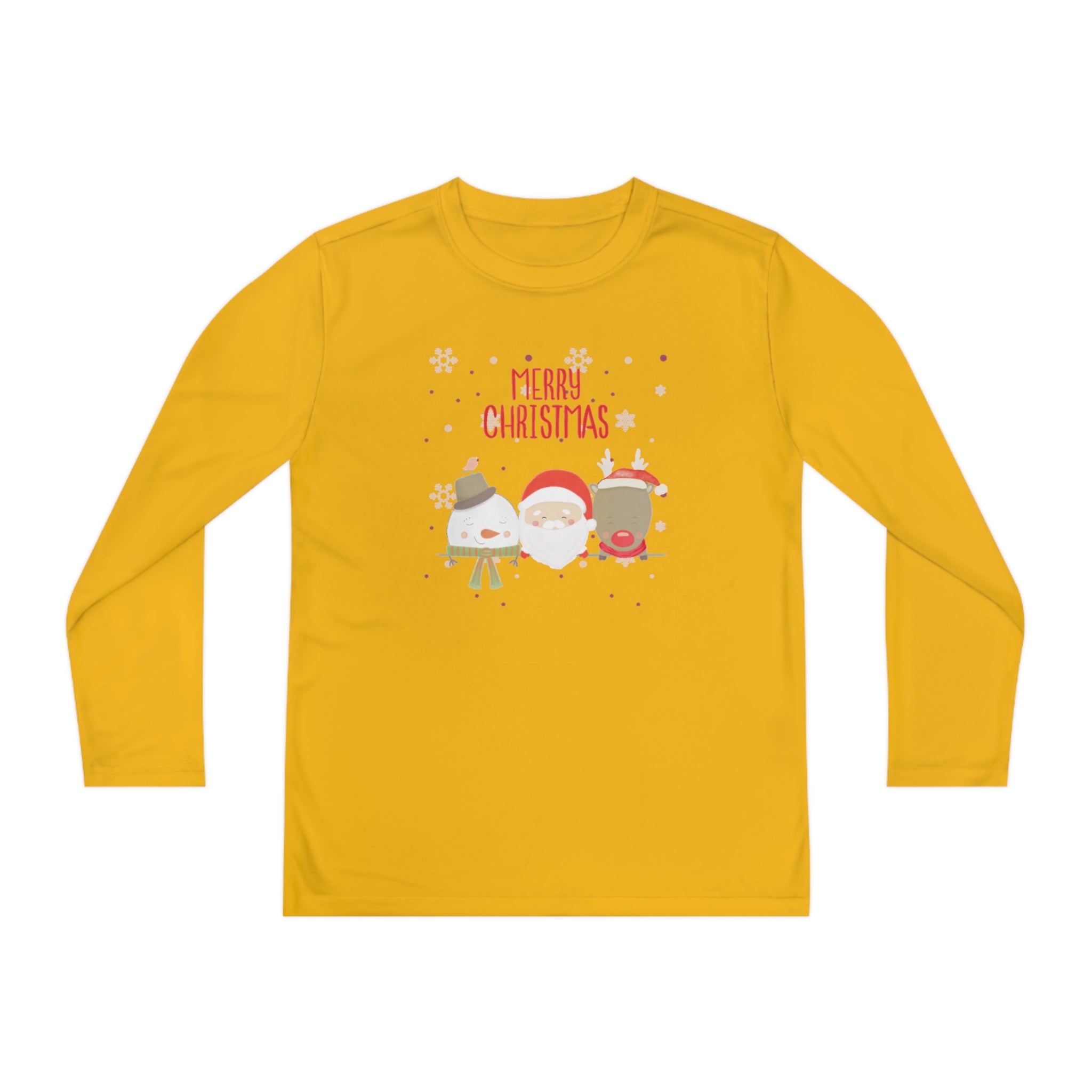 Merry Xmas Crew Youth Long Sleeve Competitor Tee