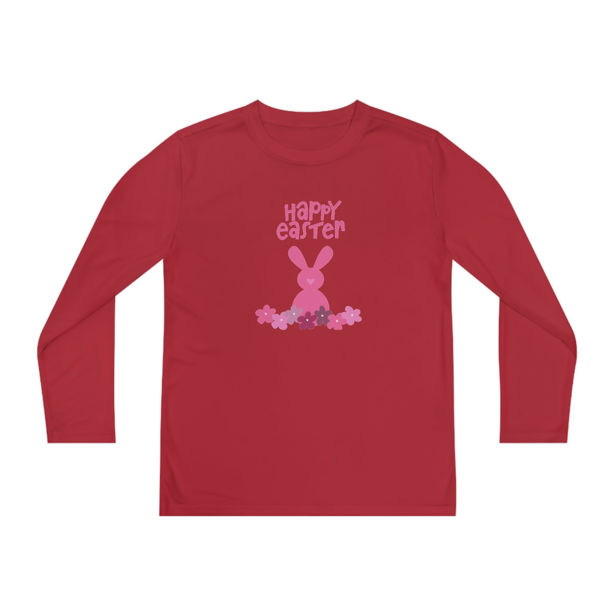 Happy Bunny Day Youth Long Sleeve Competitor Tee