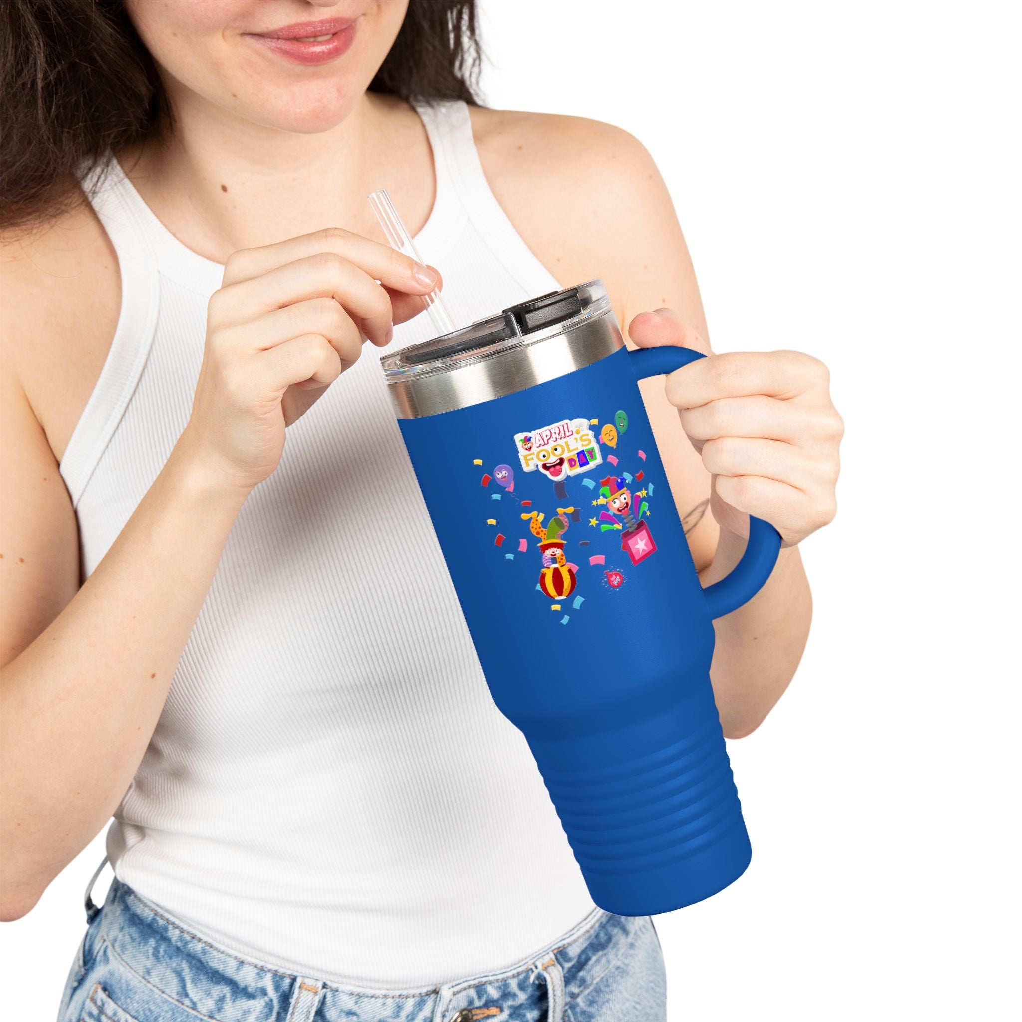 All April Fool's Day Insulated Travel Mug - 40oz