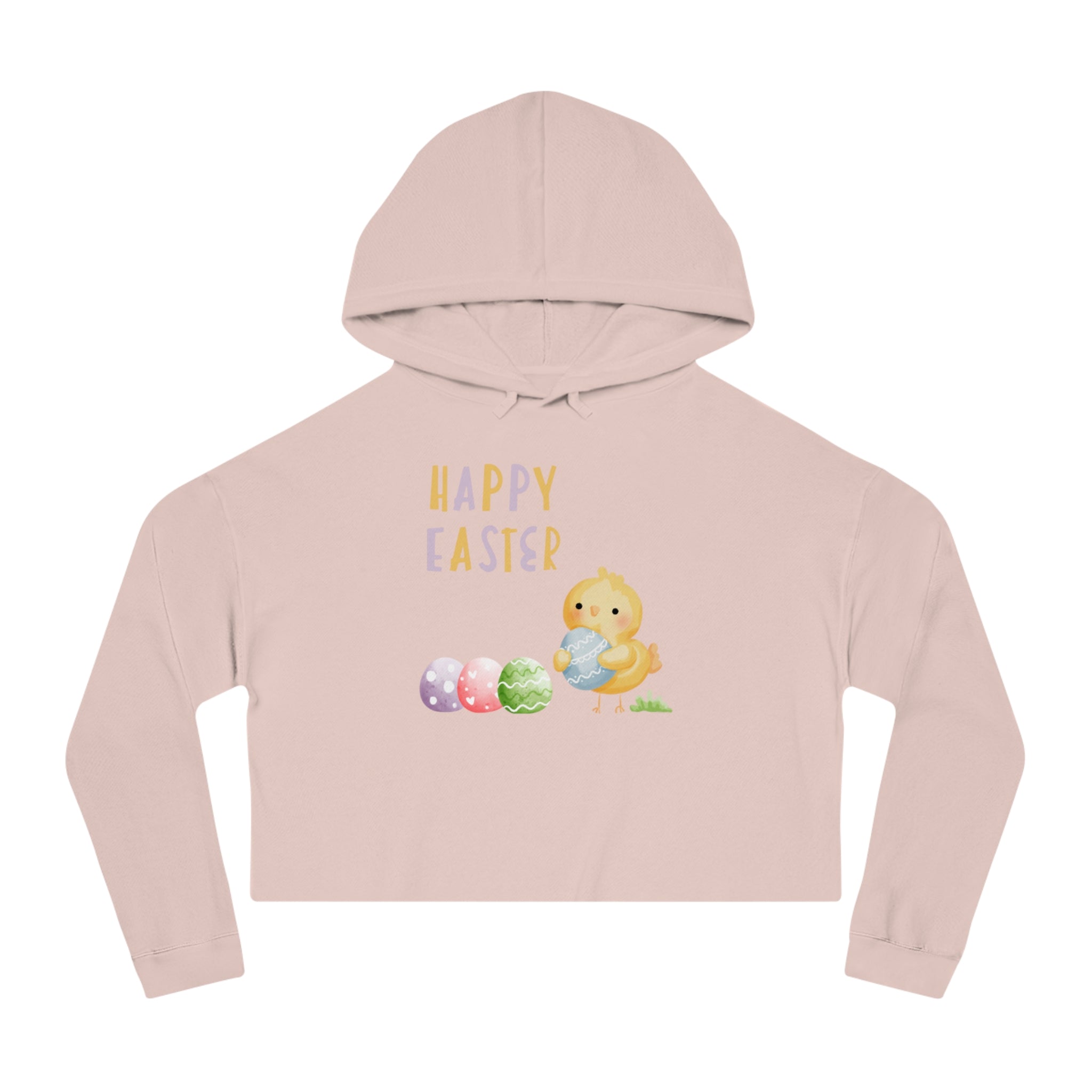 Wishing You A Happy Easter Women’s Cropped Hooded Sweatshirt