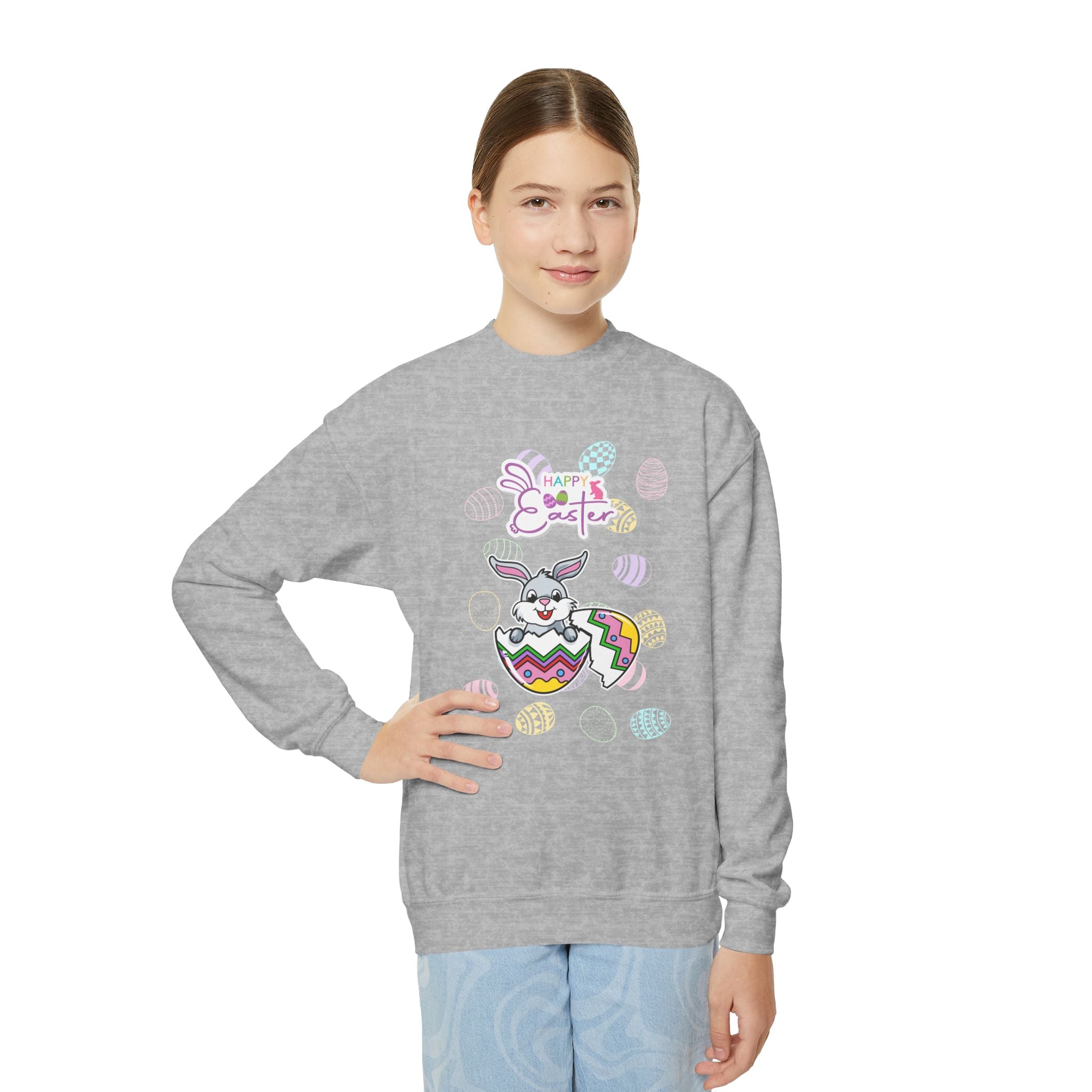 Easter Greetings Youth Crewneck Sweatshirt