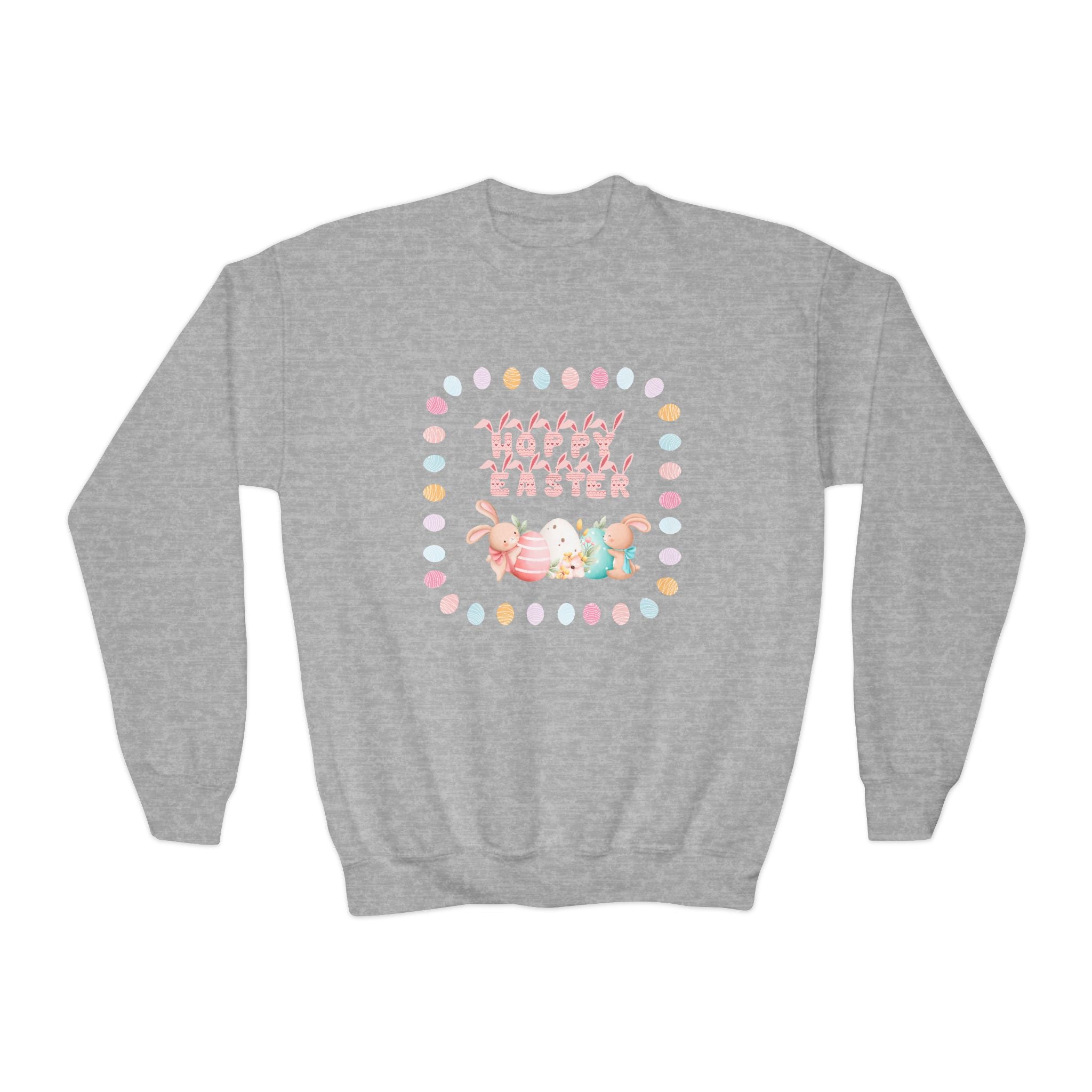 Hoppy Easter Youth Crewneck Sweatshirt