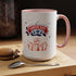 Wish U A Happy Labor Day Accent Coffee Mug (11, 15oz)