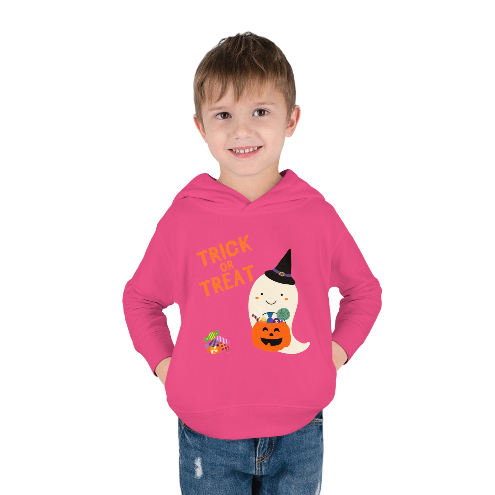 Trick or Treat Toddler Pullover Fleece Hoodie