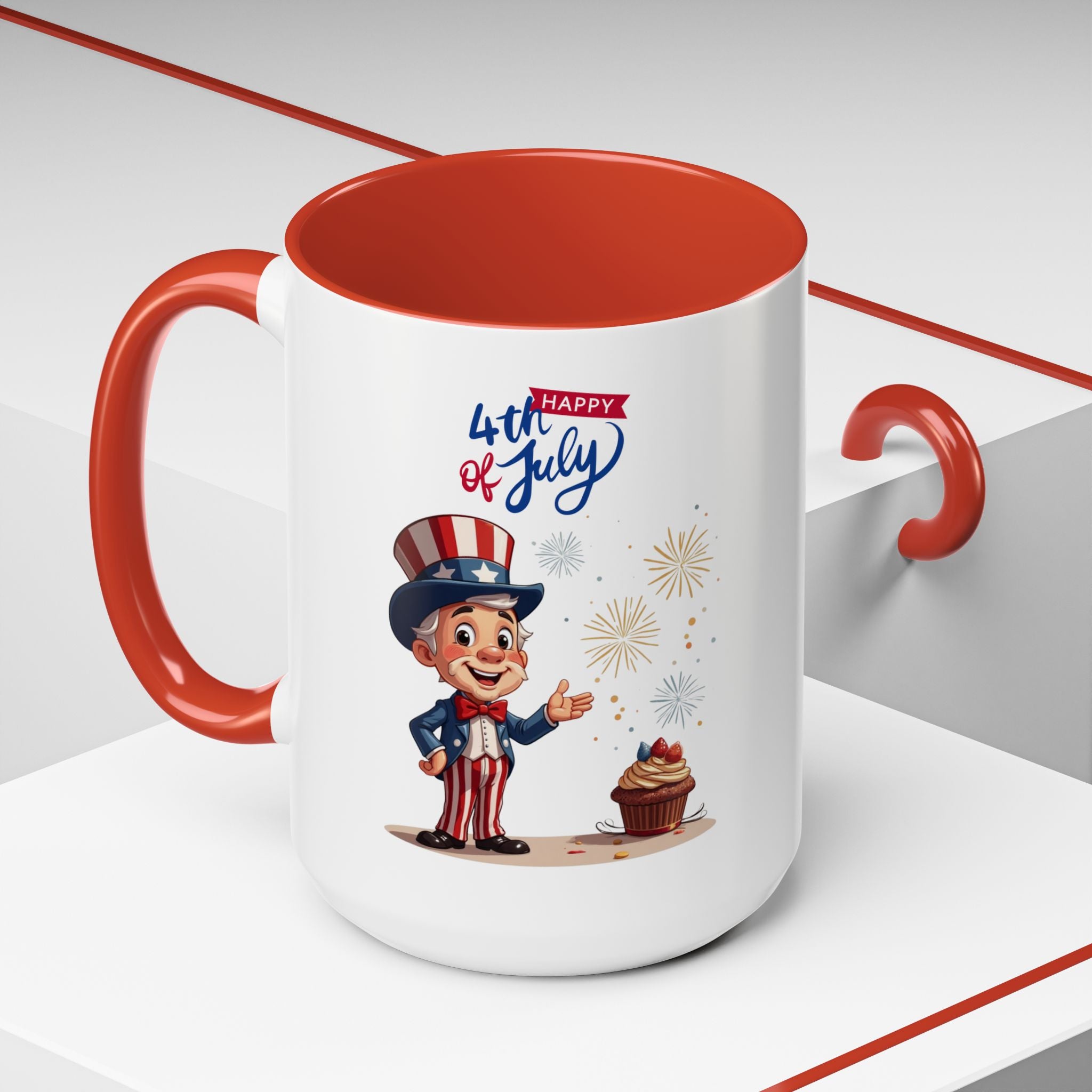 Uncle Sam Happy 4th of July Coffee Mug