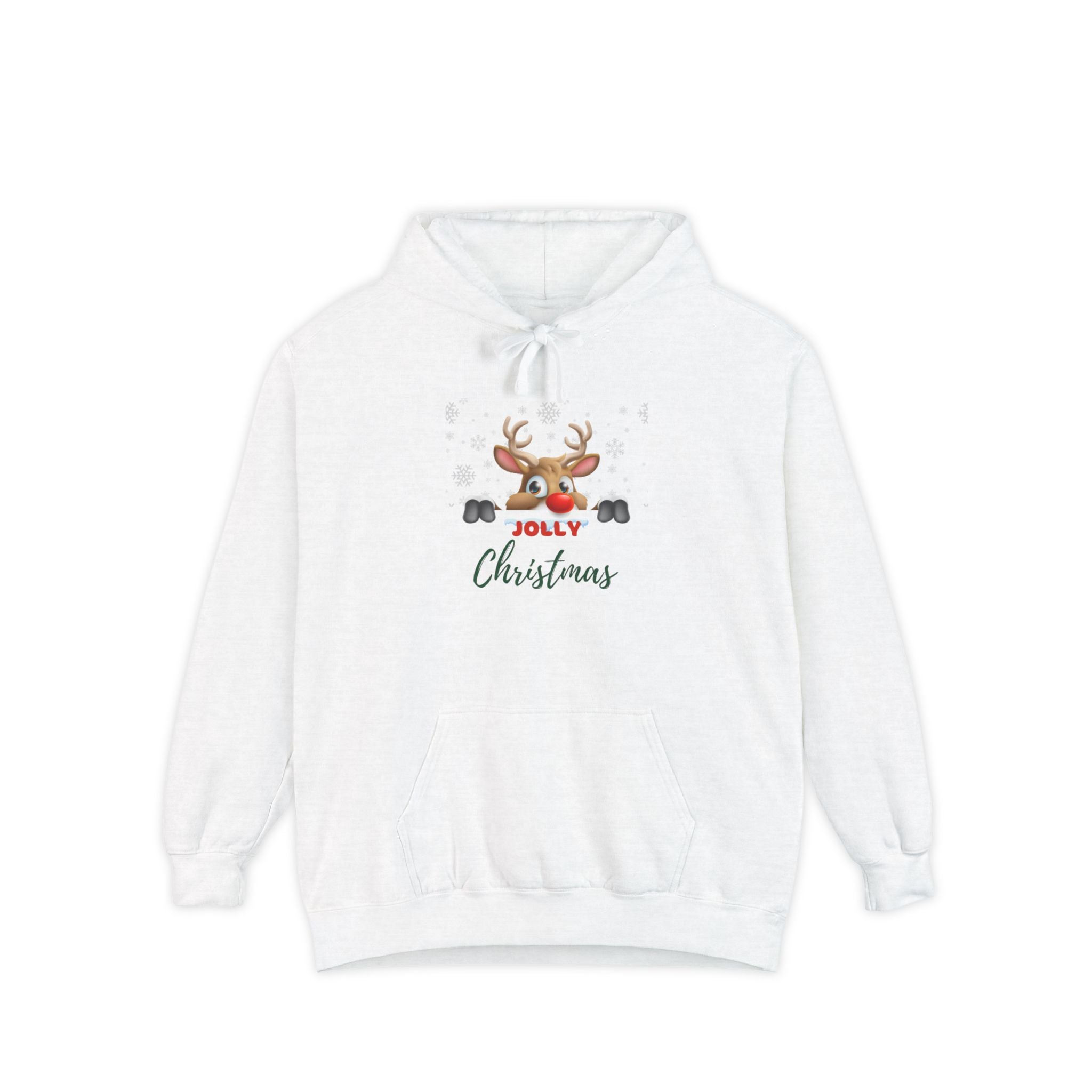 Jolly Christmas Unisex Garment-Dyed Hoodie