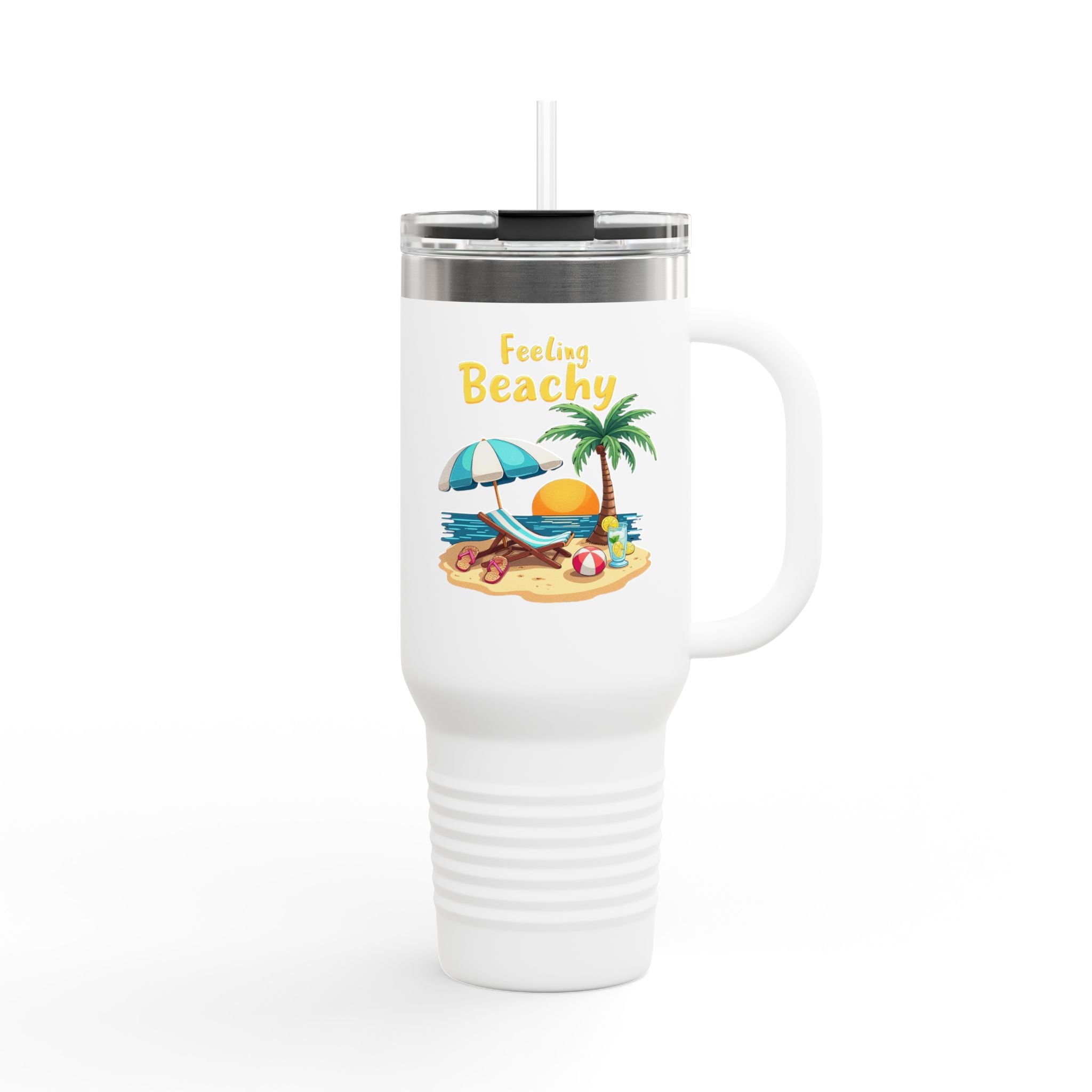 Feeling Beachy Insulated Travel Mug, 40oz
