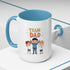 Team Dad Accent Coffee Mug