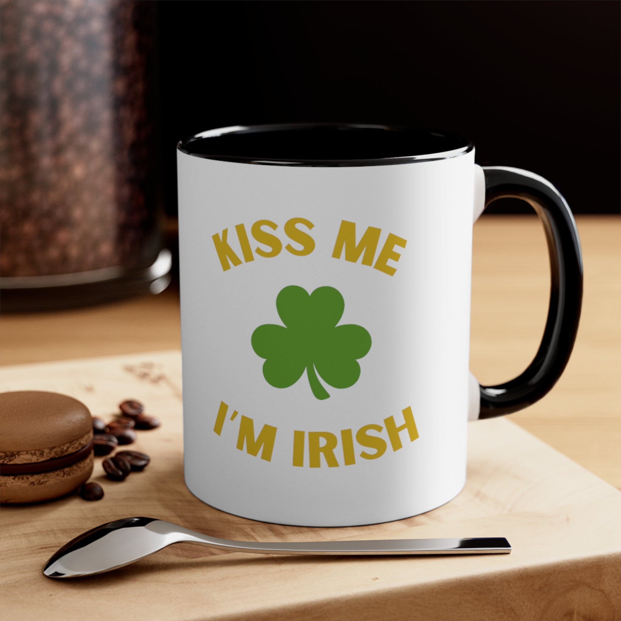 Kiss Me I'm Irish Accent Coffee Mug, 11oz