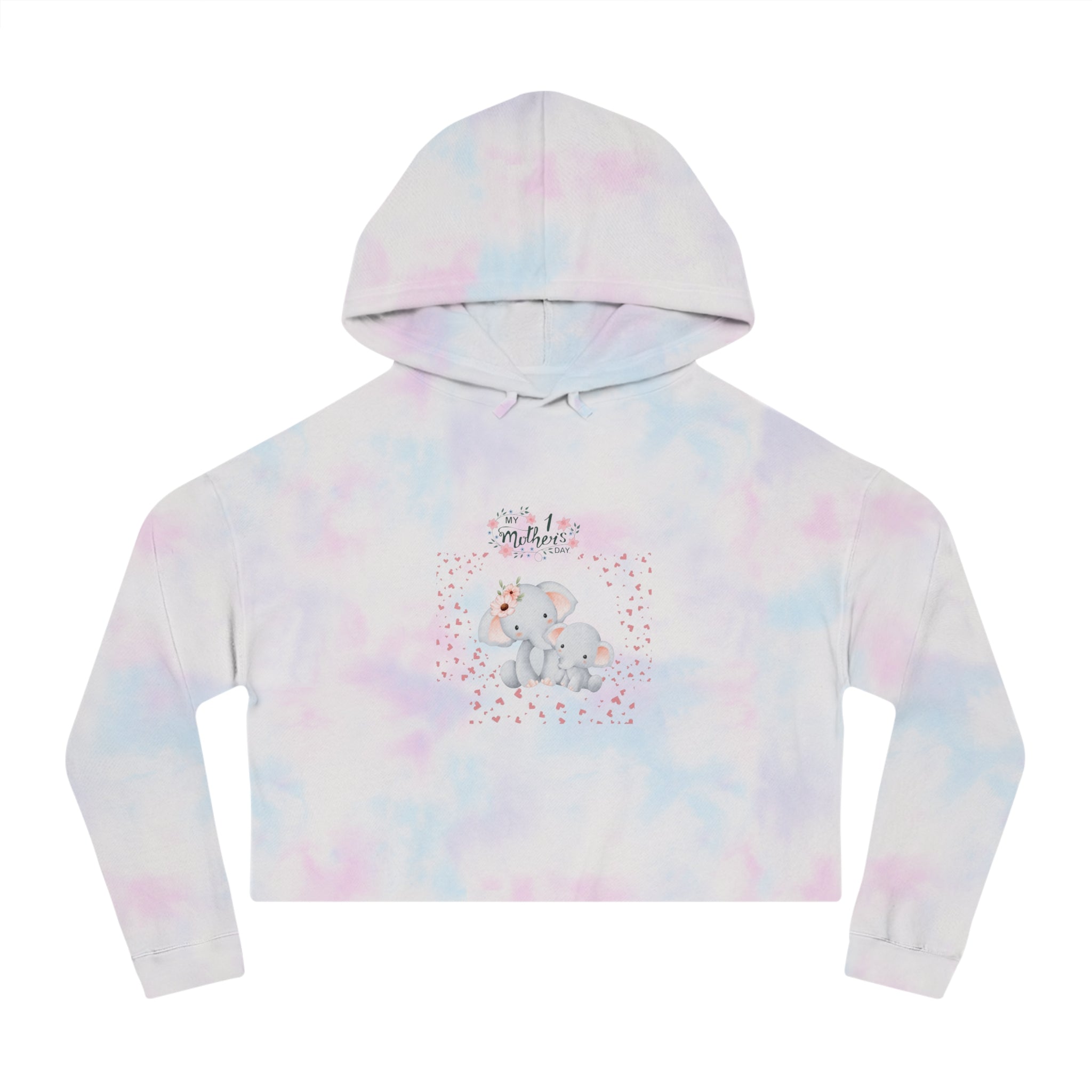 My 1st Mother's Day Cropped Hooded Sweatshirt