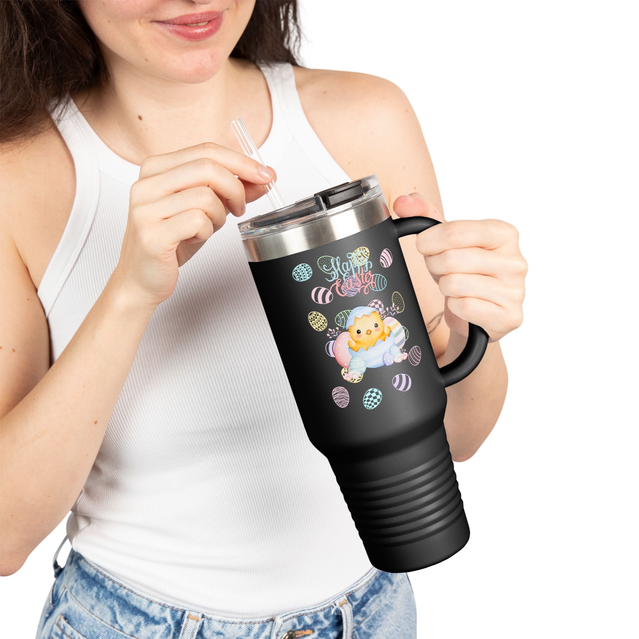 Chick Happy Easter Insulated Travel Mug - 40oz