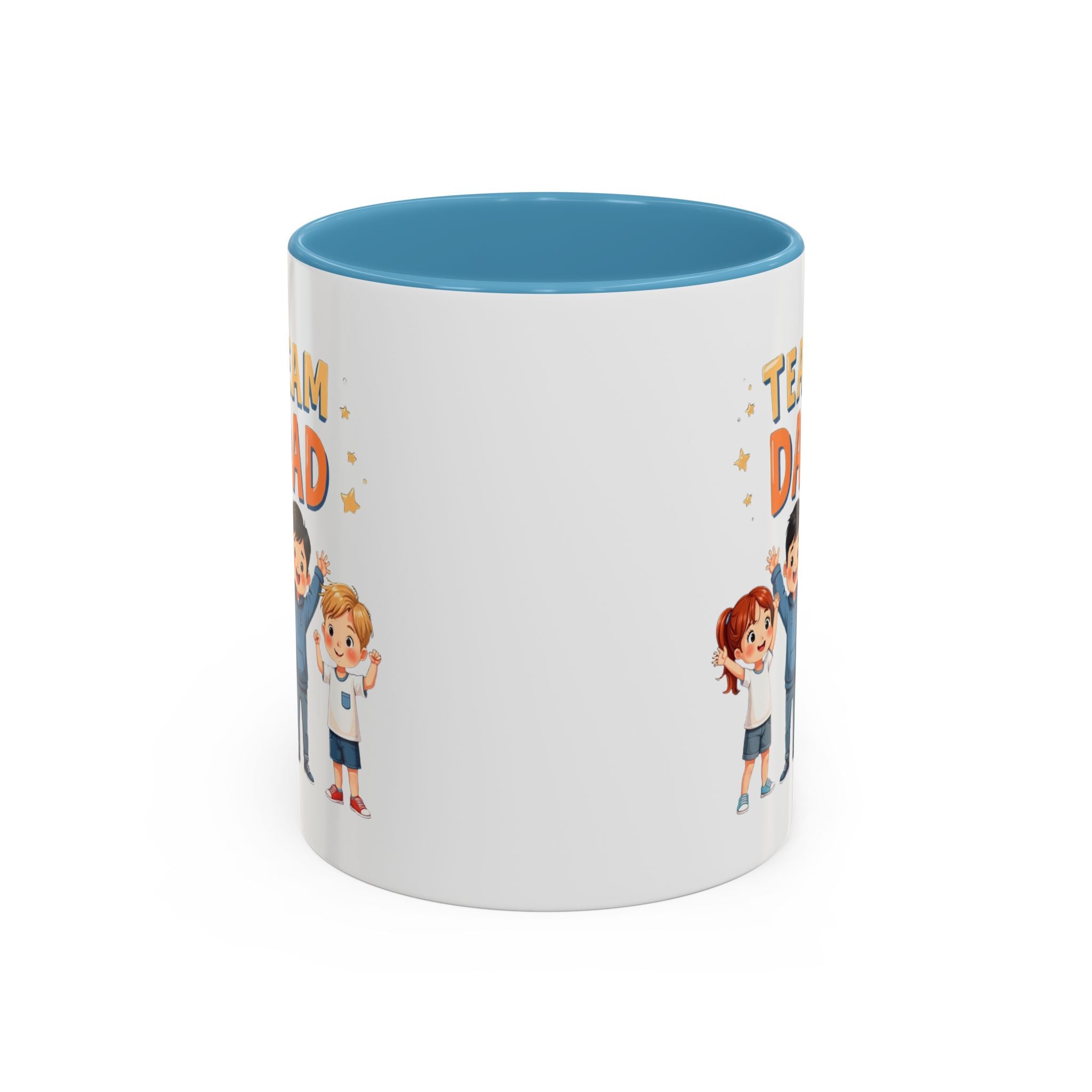 Team Dad Accent Coffee Mug